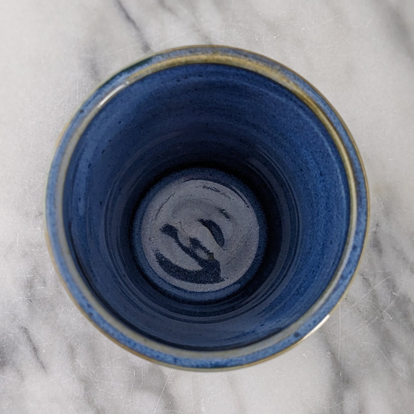 Blue Handmade Ceramic Travel Mug