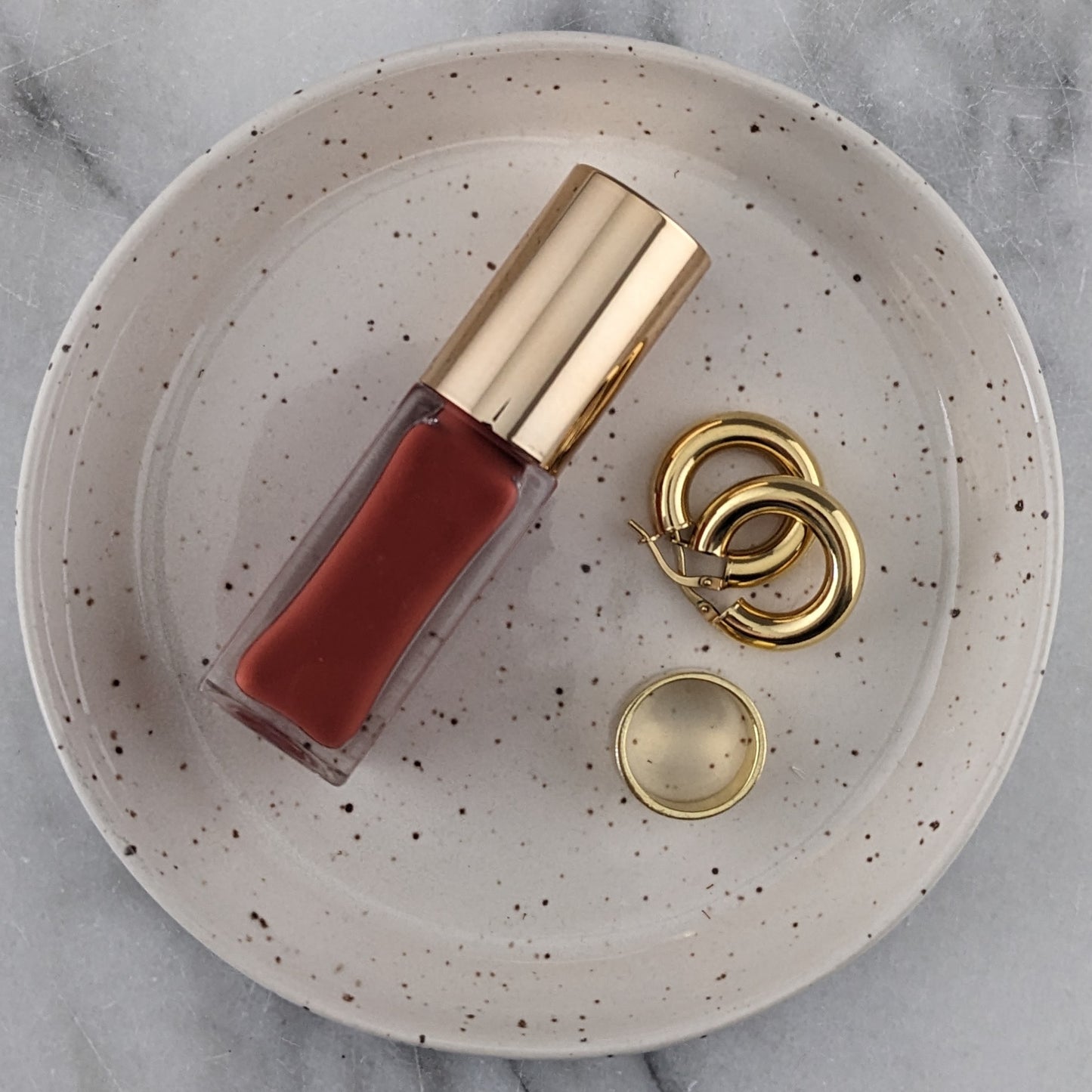 White Ceramic Ring Dish