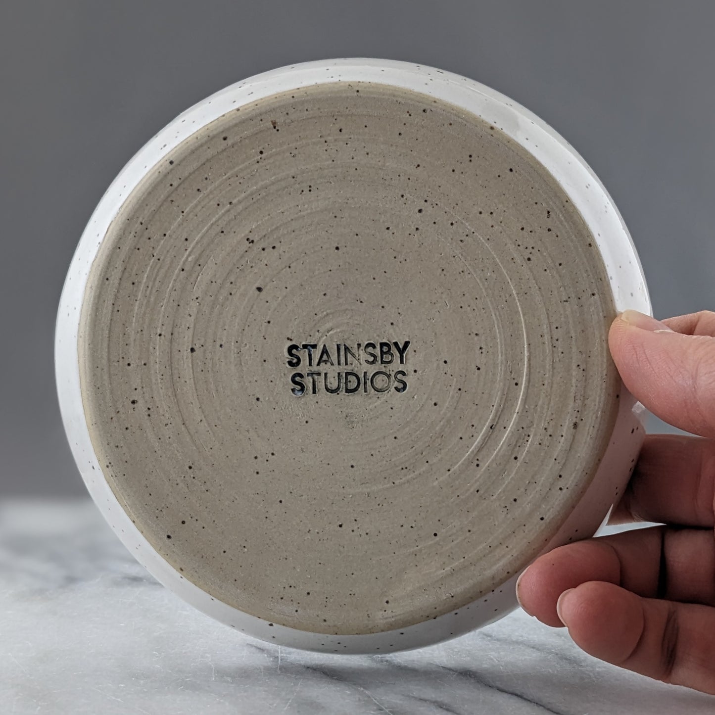 White Ceramic Ring Dish