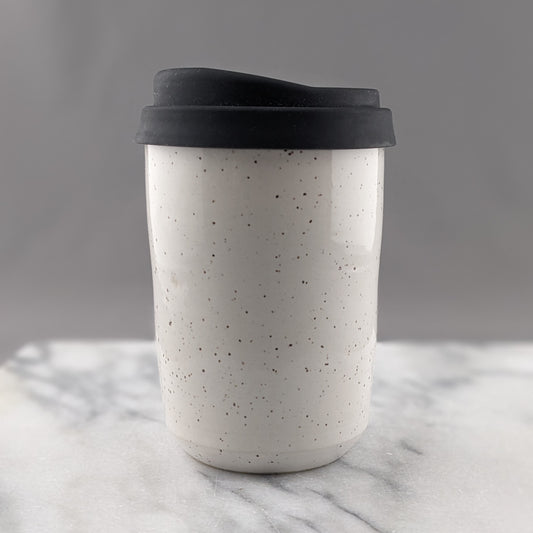White Travel Mug