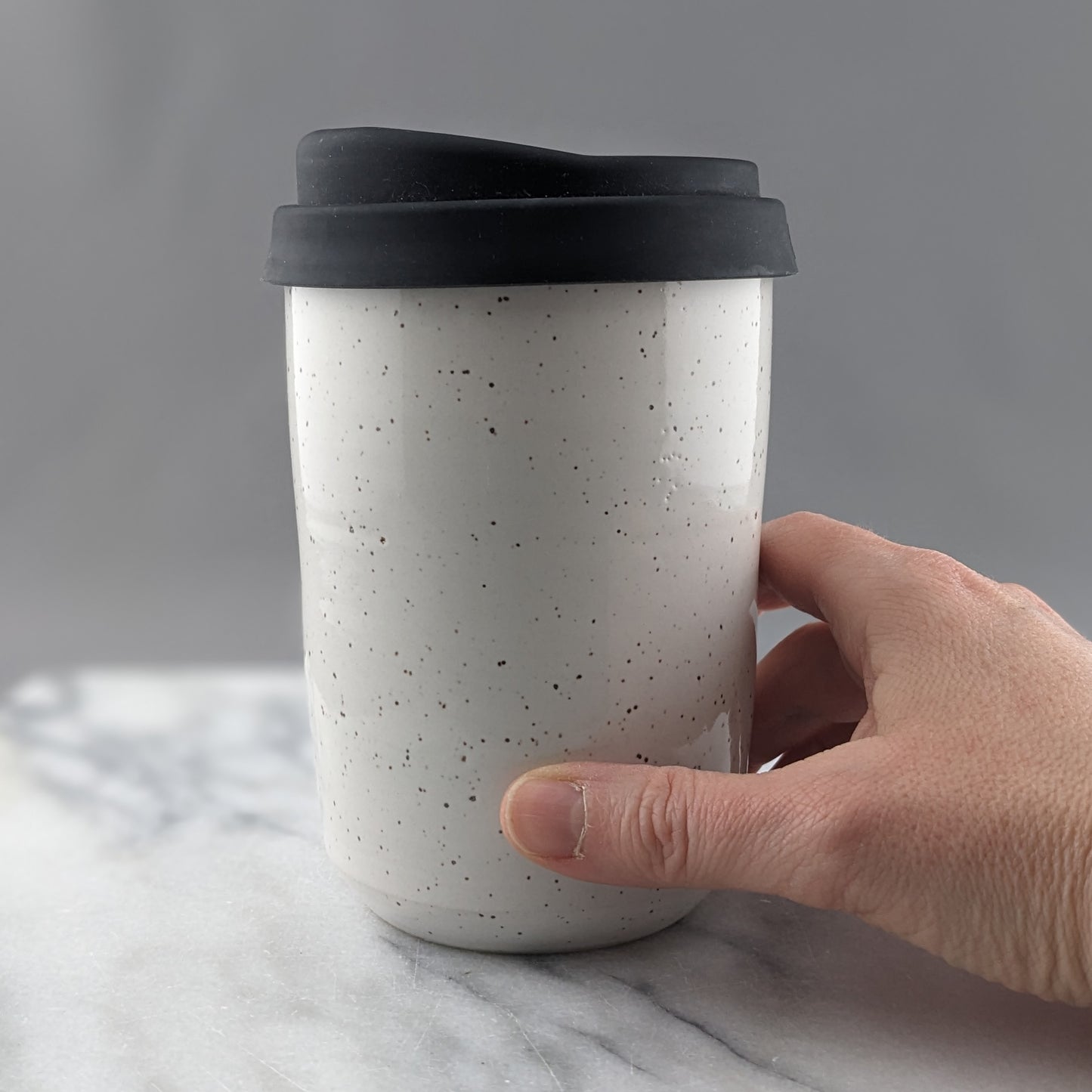 White Travel Mug