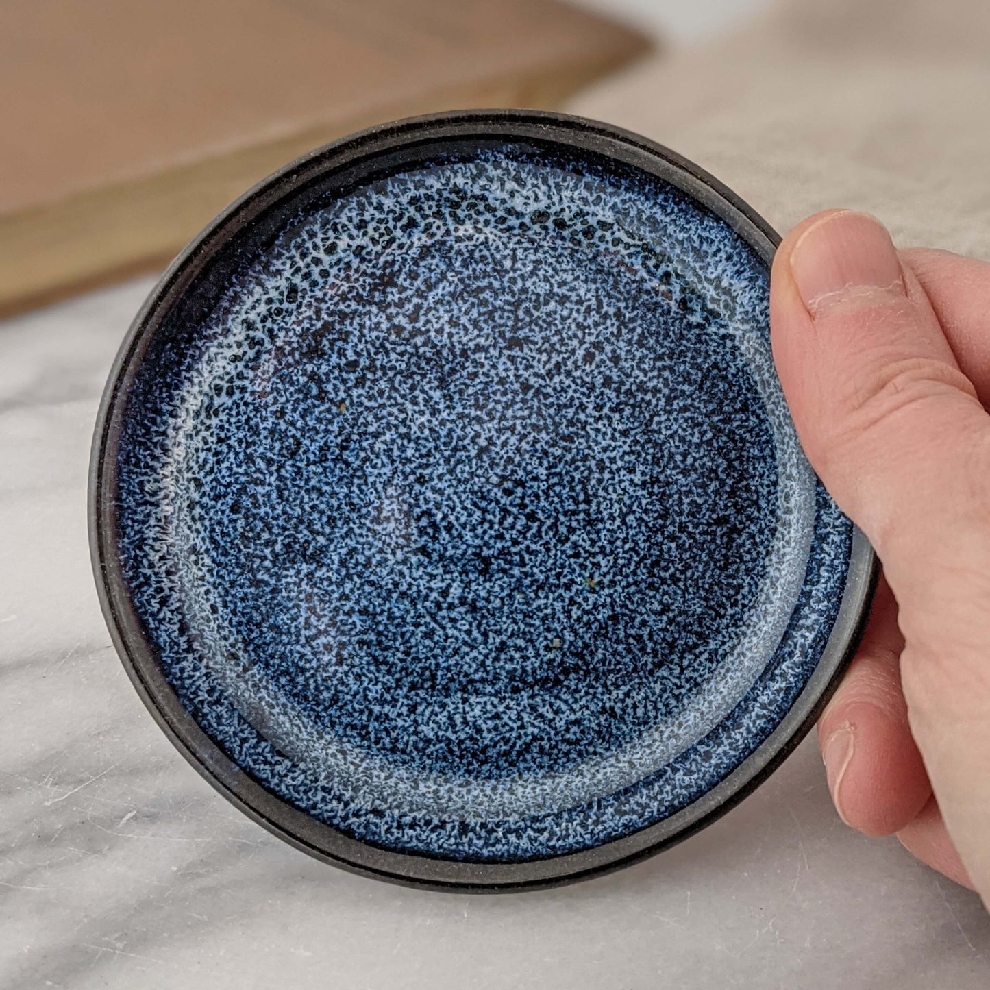 Blue and Black Ring Dish