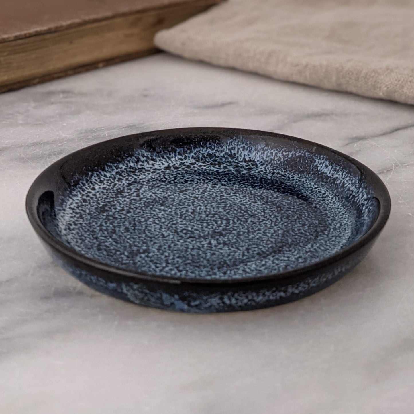 Blue and Black Ring Dish