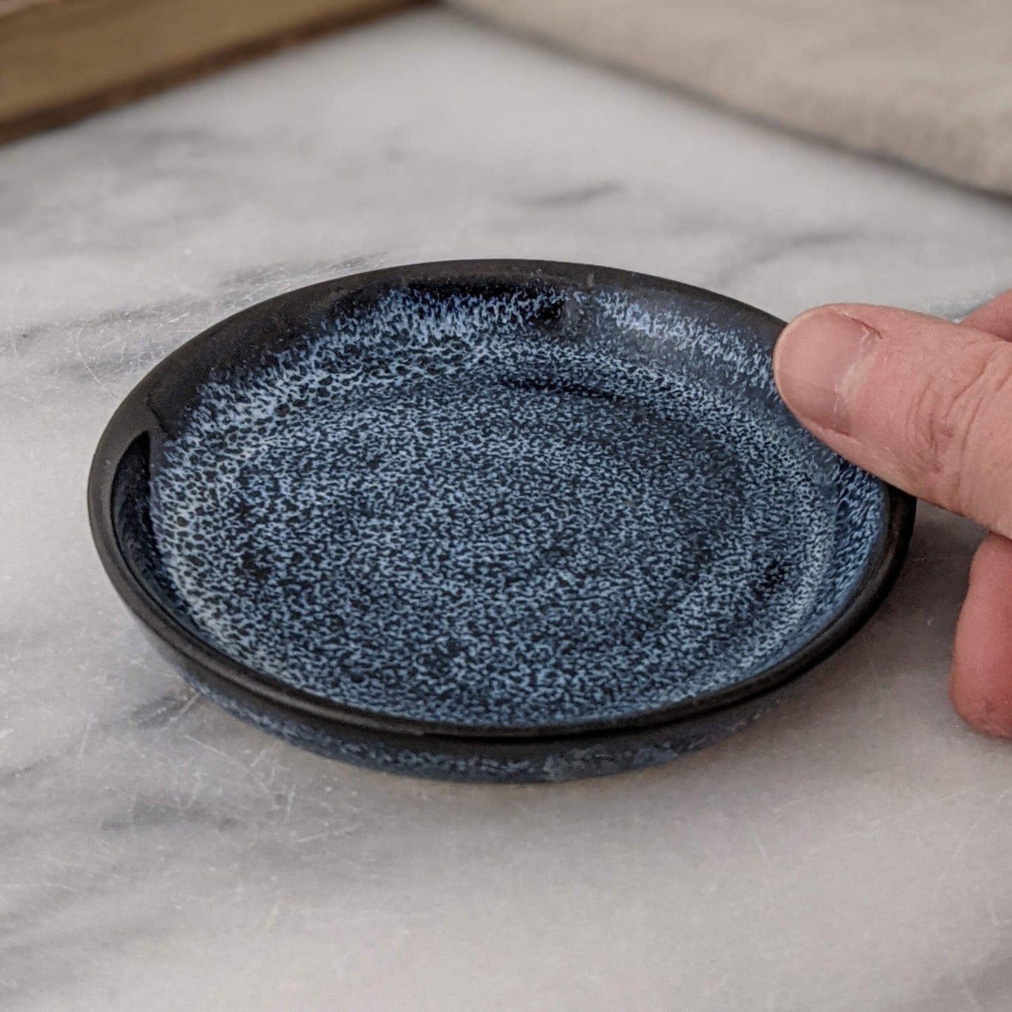 Blue and Black Ring Dish
