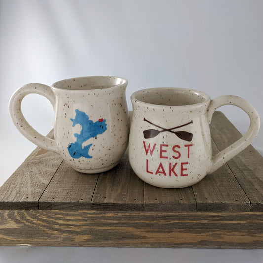 West Lake Mug - Cottage Mug Commission
