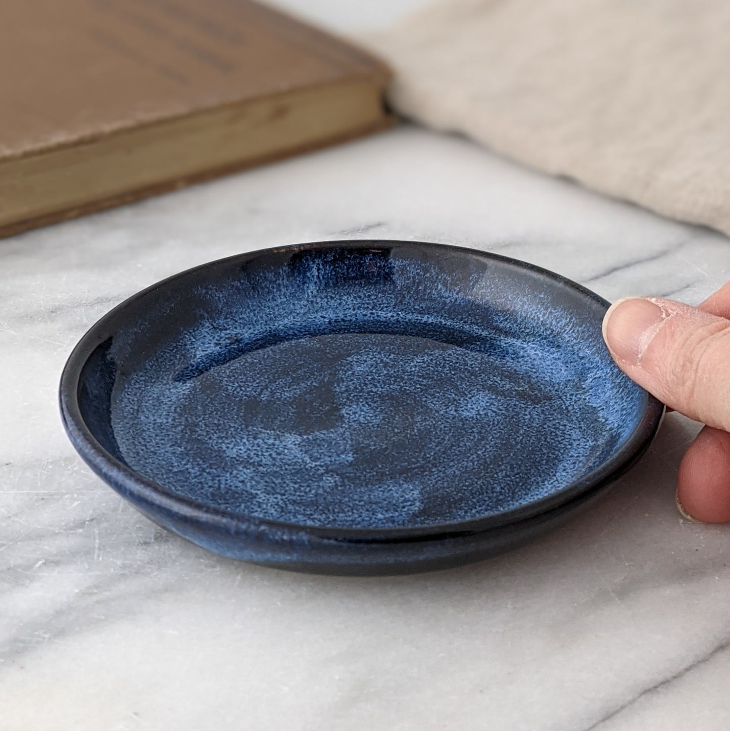 Blue & Black Ring Dish