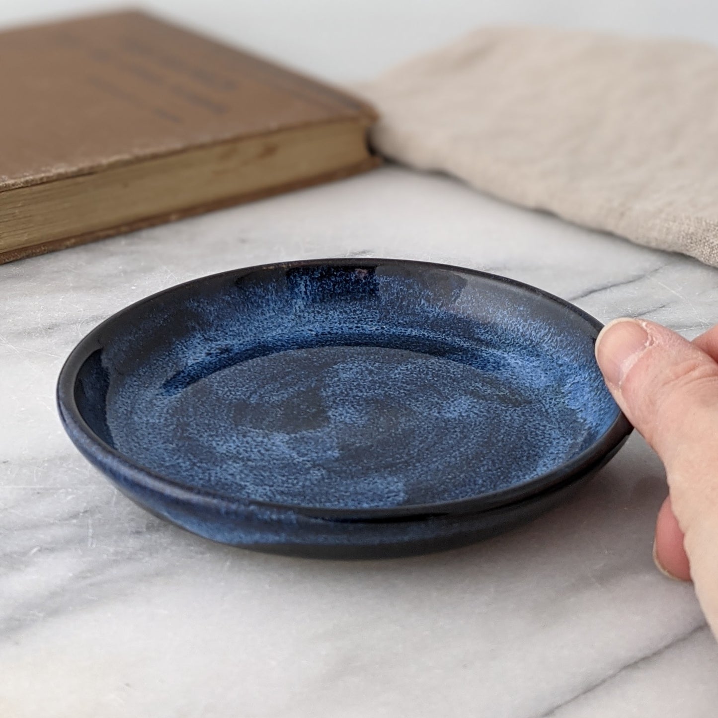 Blue & Black Ring Dish
