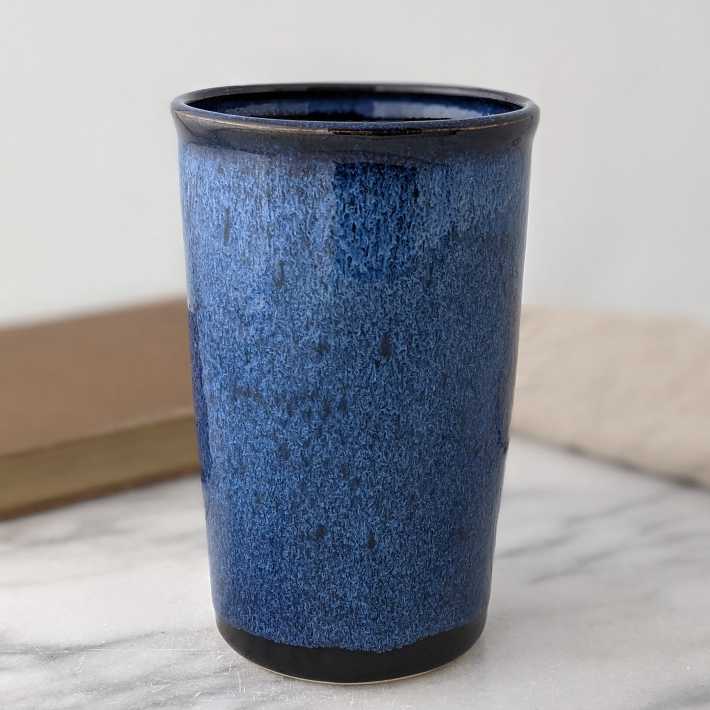 Blue & Black Handmade Mug