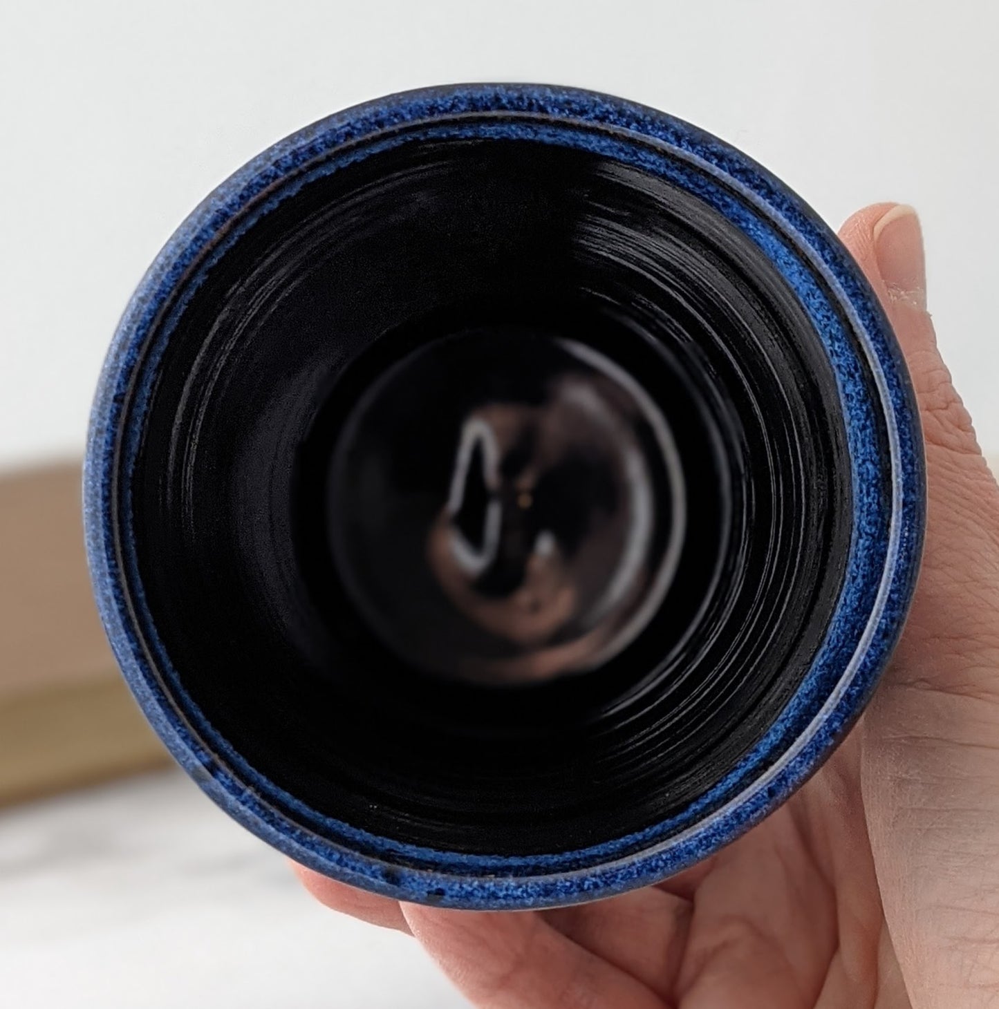 Blue & Black Handmade Mug