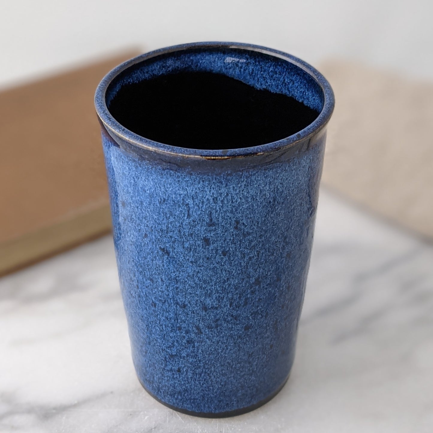 Blue & Black Handmade Mug