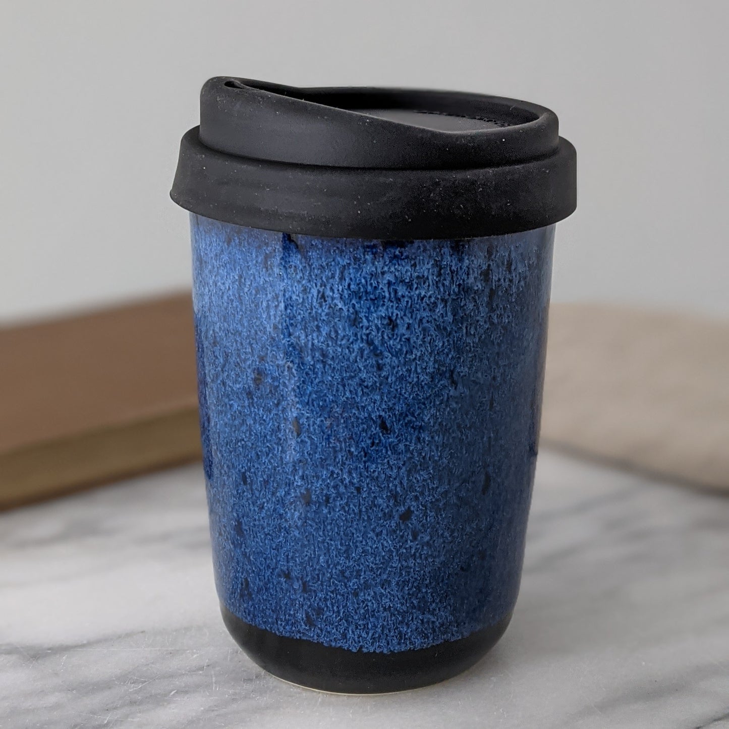 Blue & Black Travel Mug