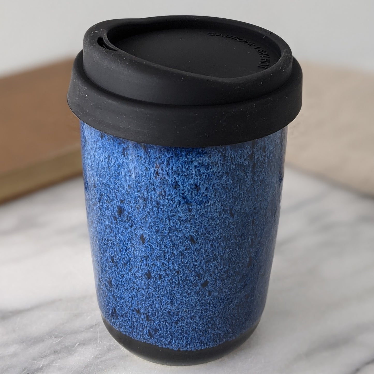 Blue & Black Travel Mug