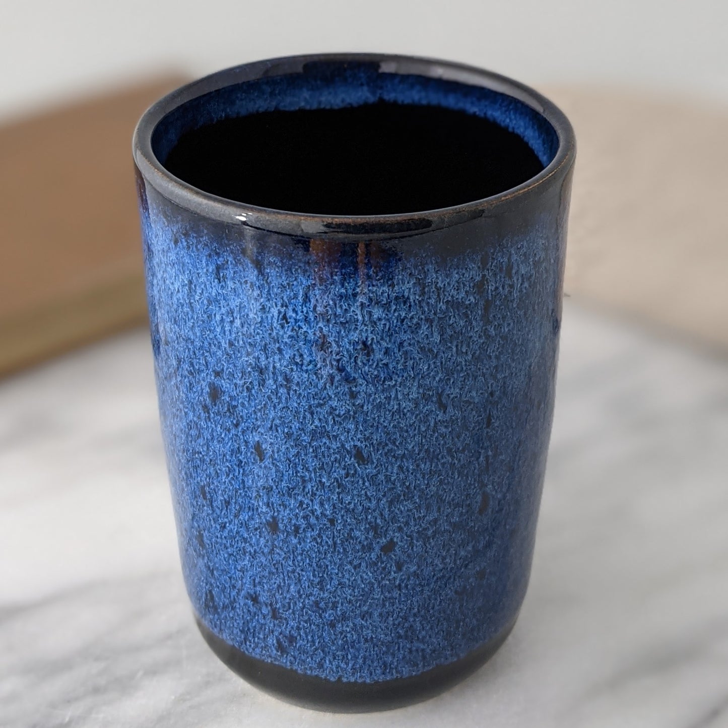 Blue & Black Travel Mug