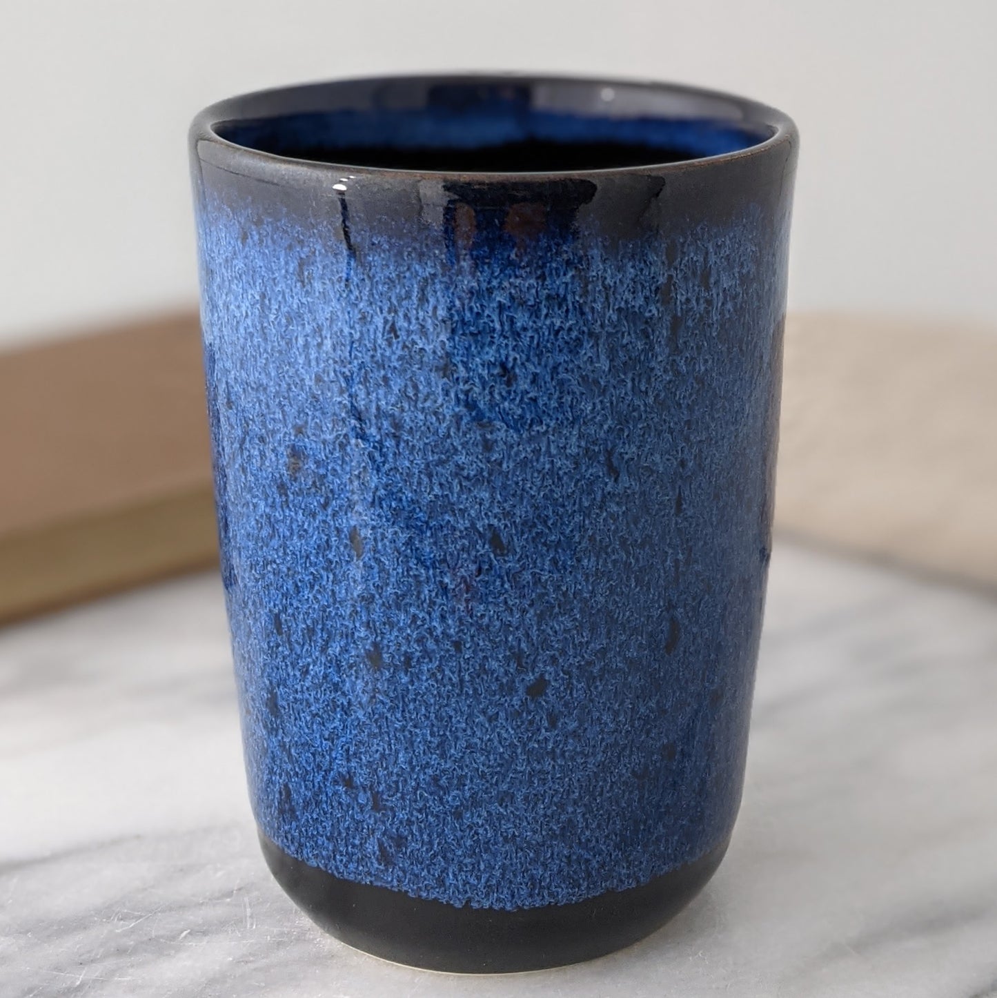 Blue & Black Travel Mug