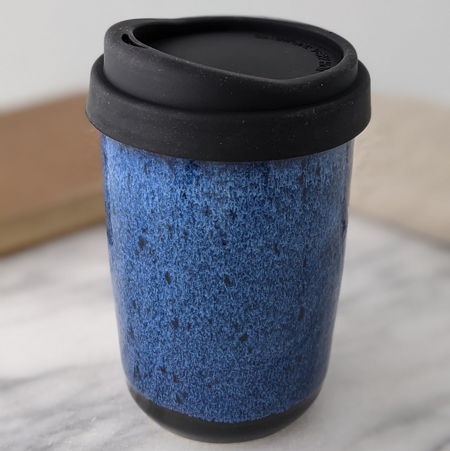 Blue & Black Travel Mug