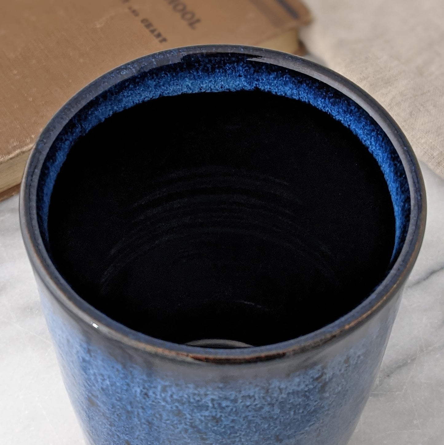Blue & Black Travel Mug
