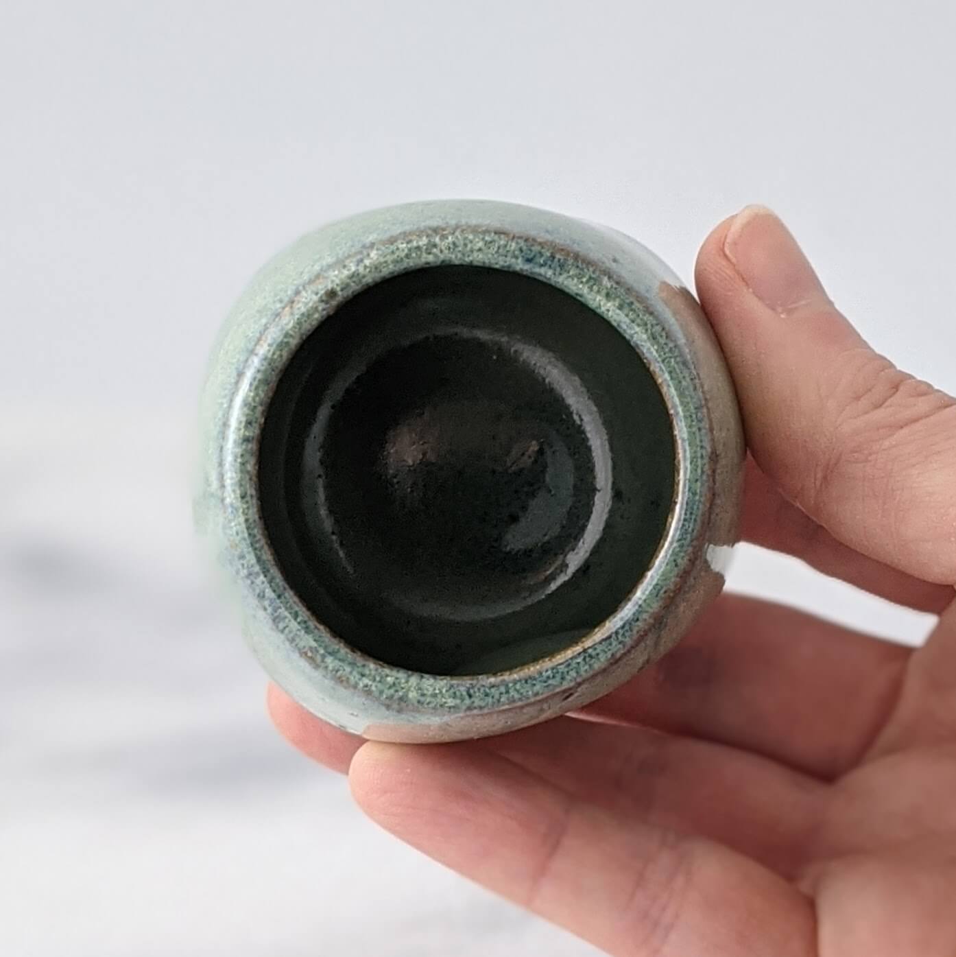 Green Ceramic Shot Glasses