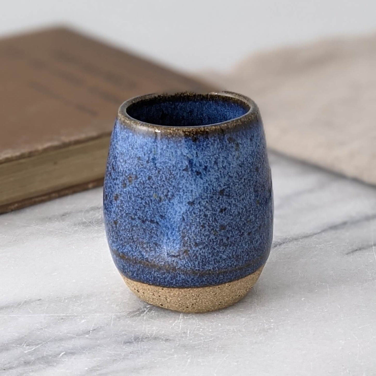 Blue Ceramic Shot Glasses