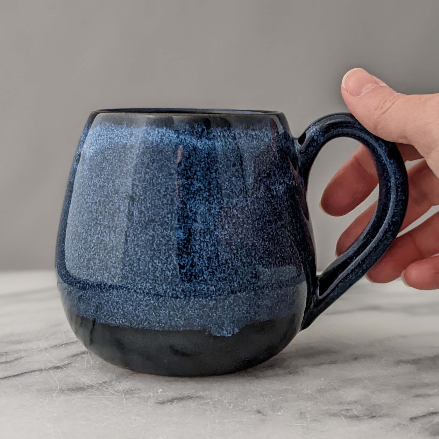 Blue & Black Tobias Ceramic Mug