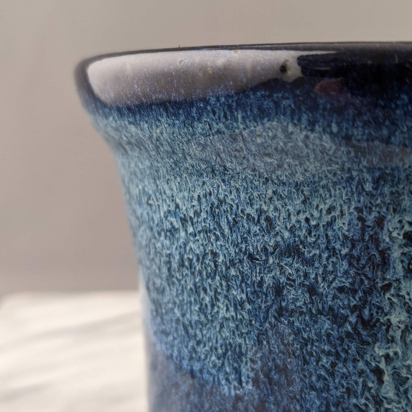 Blue, Green & Black Ceramic Planter