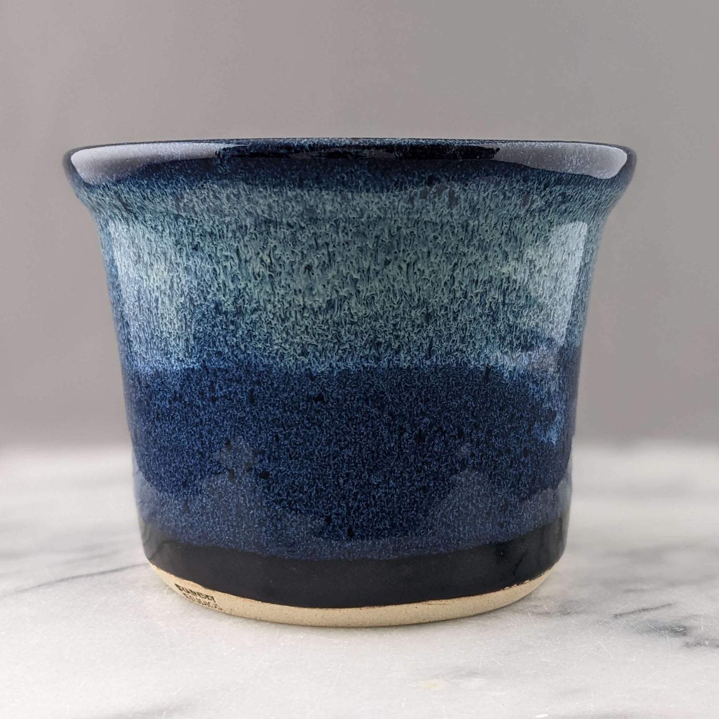 Blue, Green & Black Ceramic Planter
