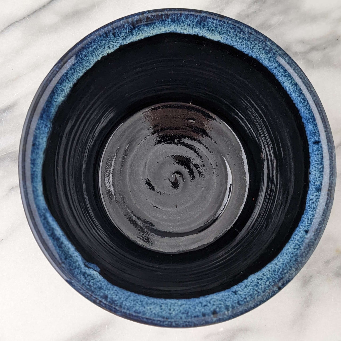 Blue, Green & Black Ceramic Planter