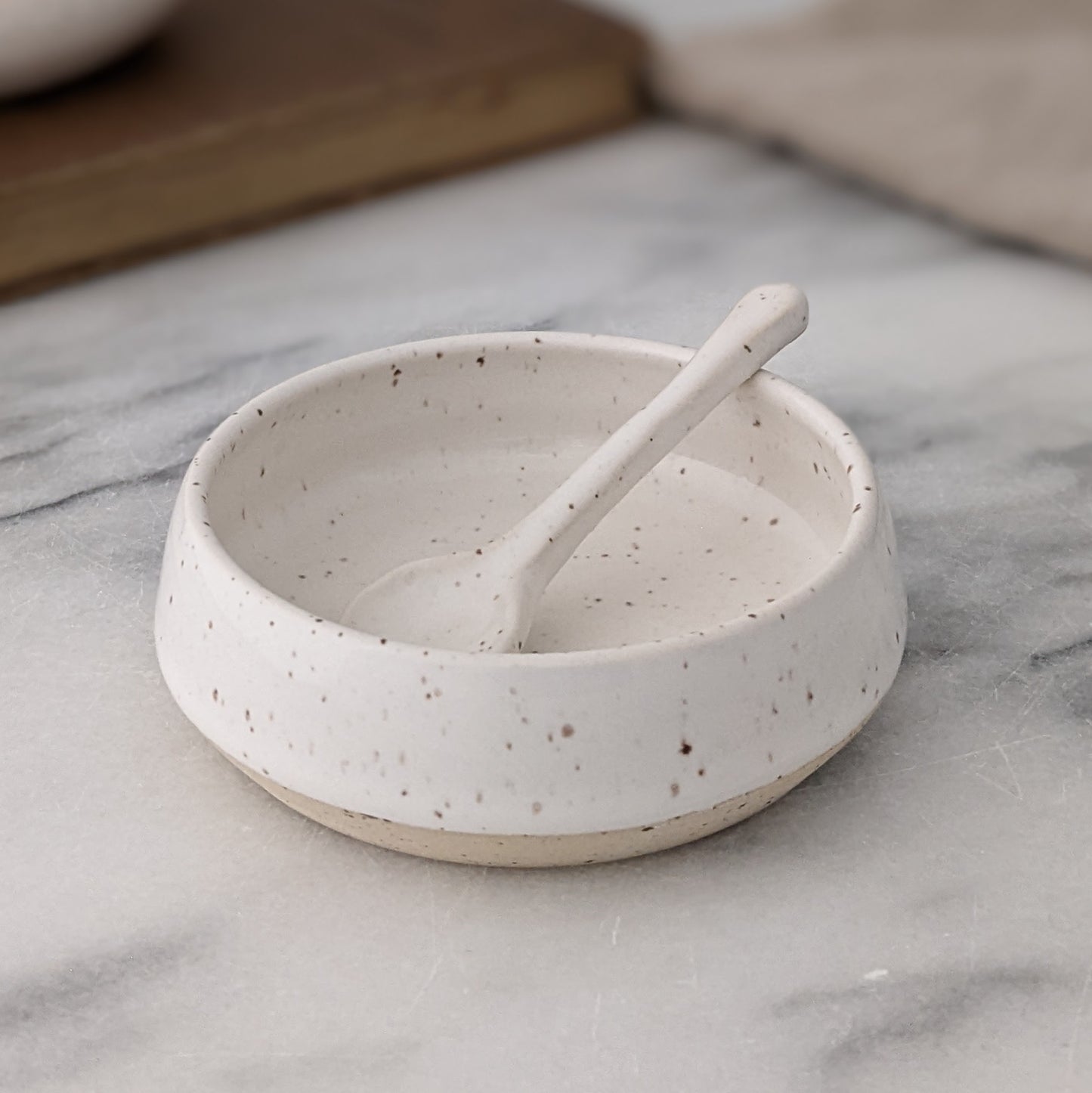Small Modern Bowl & Spoon