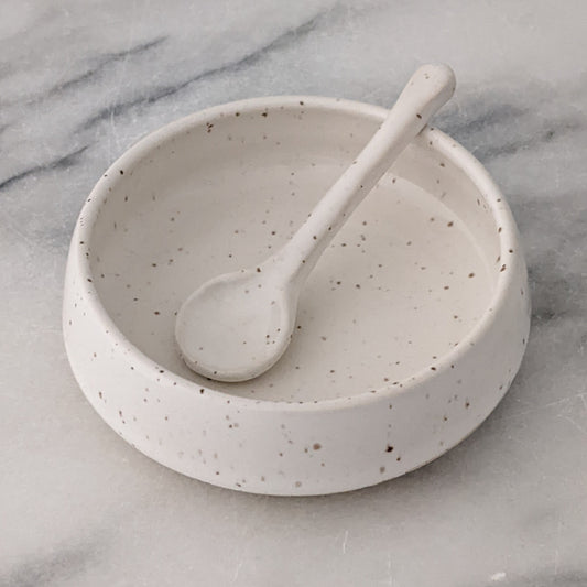 Small Modern Bowl & Spoon