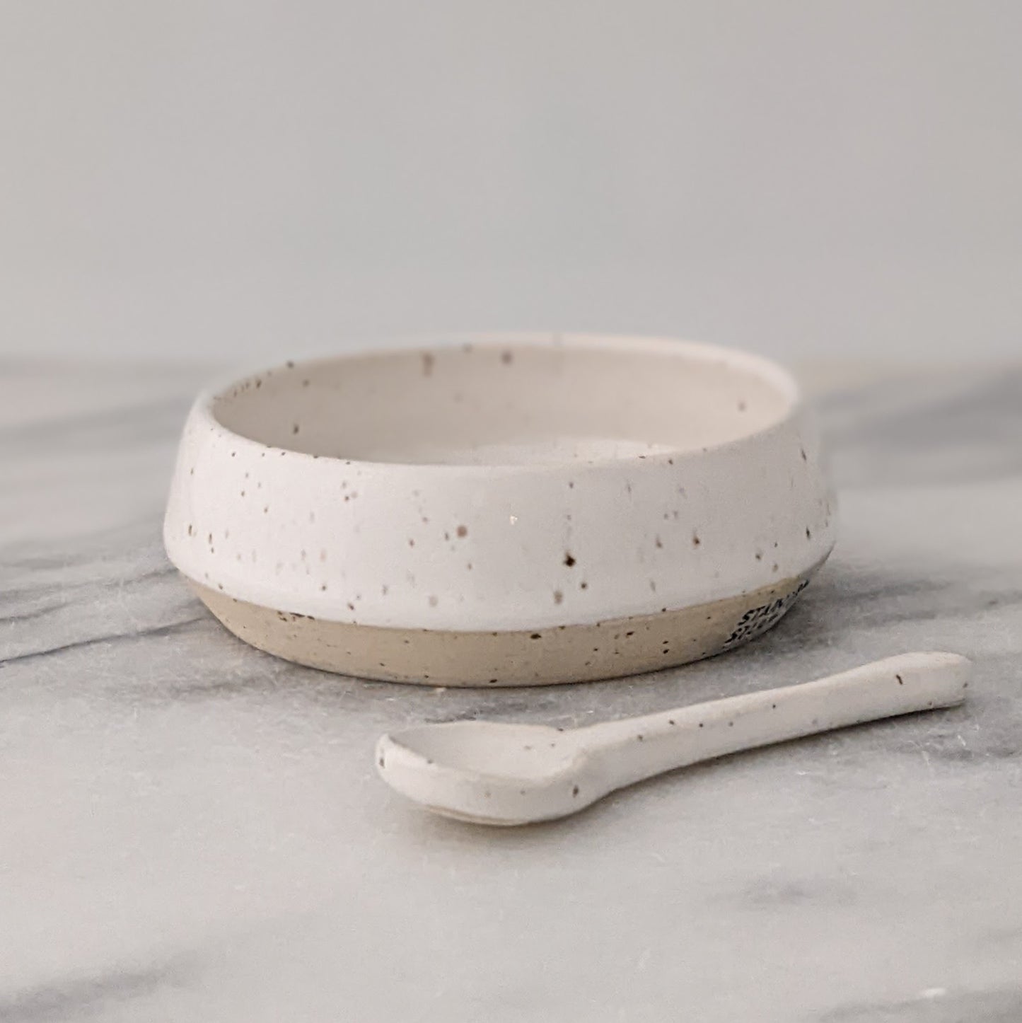 Small Modern Bowl & Spoon