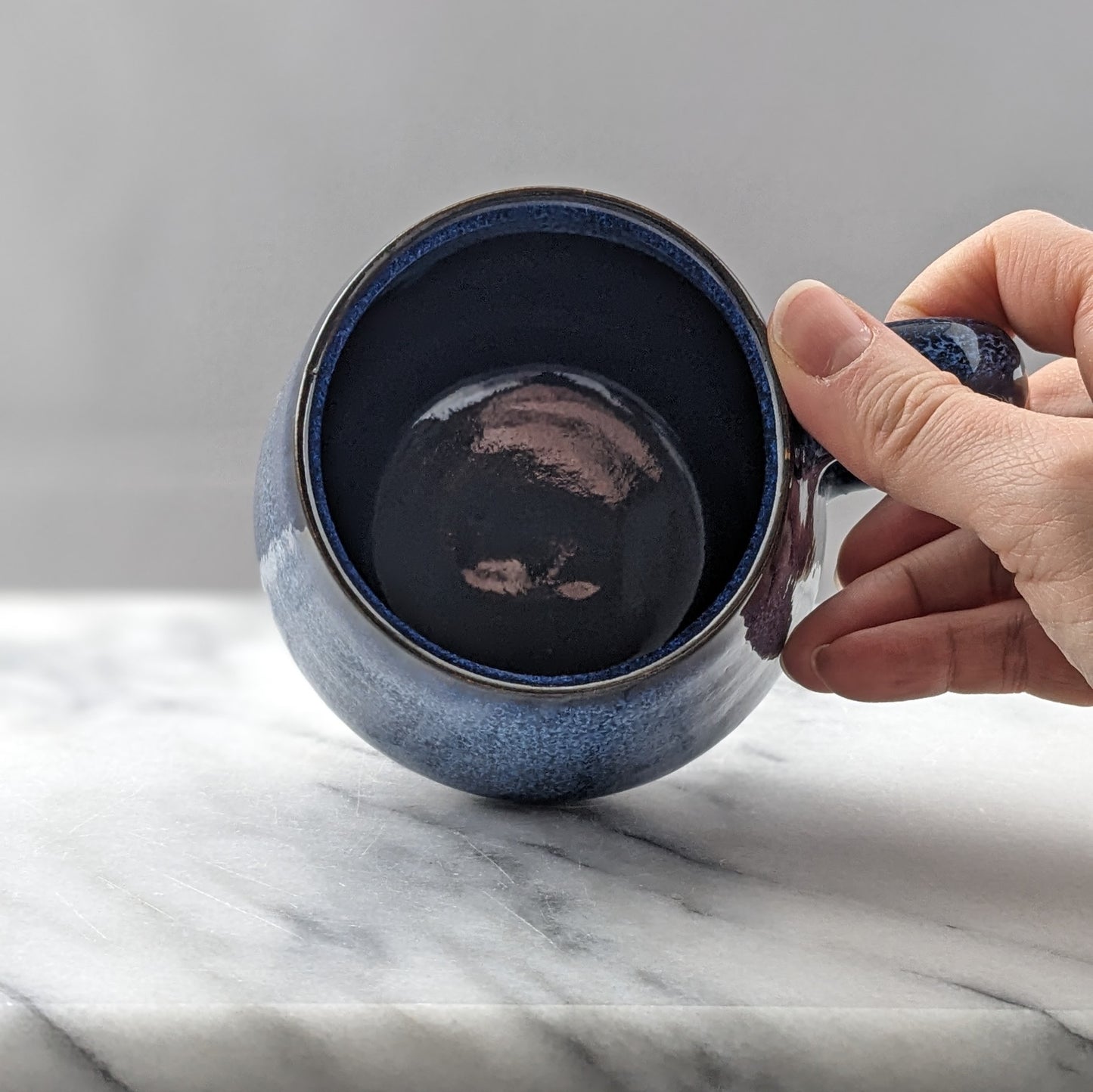 Blue & Black Ceramic Mug