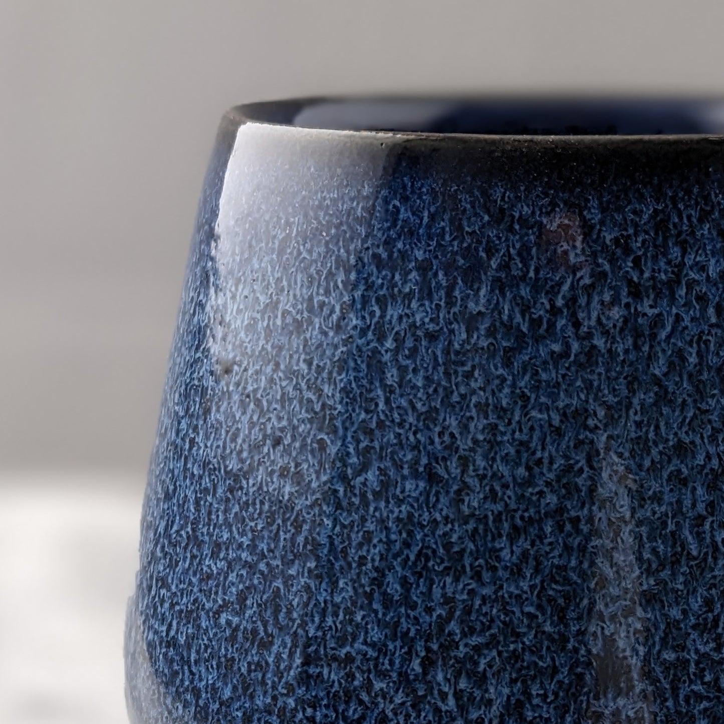 Blue & Black Ceramic Mug