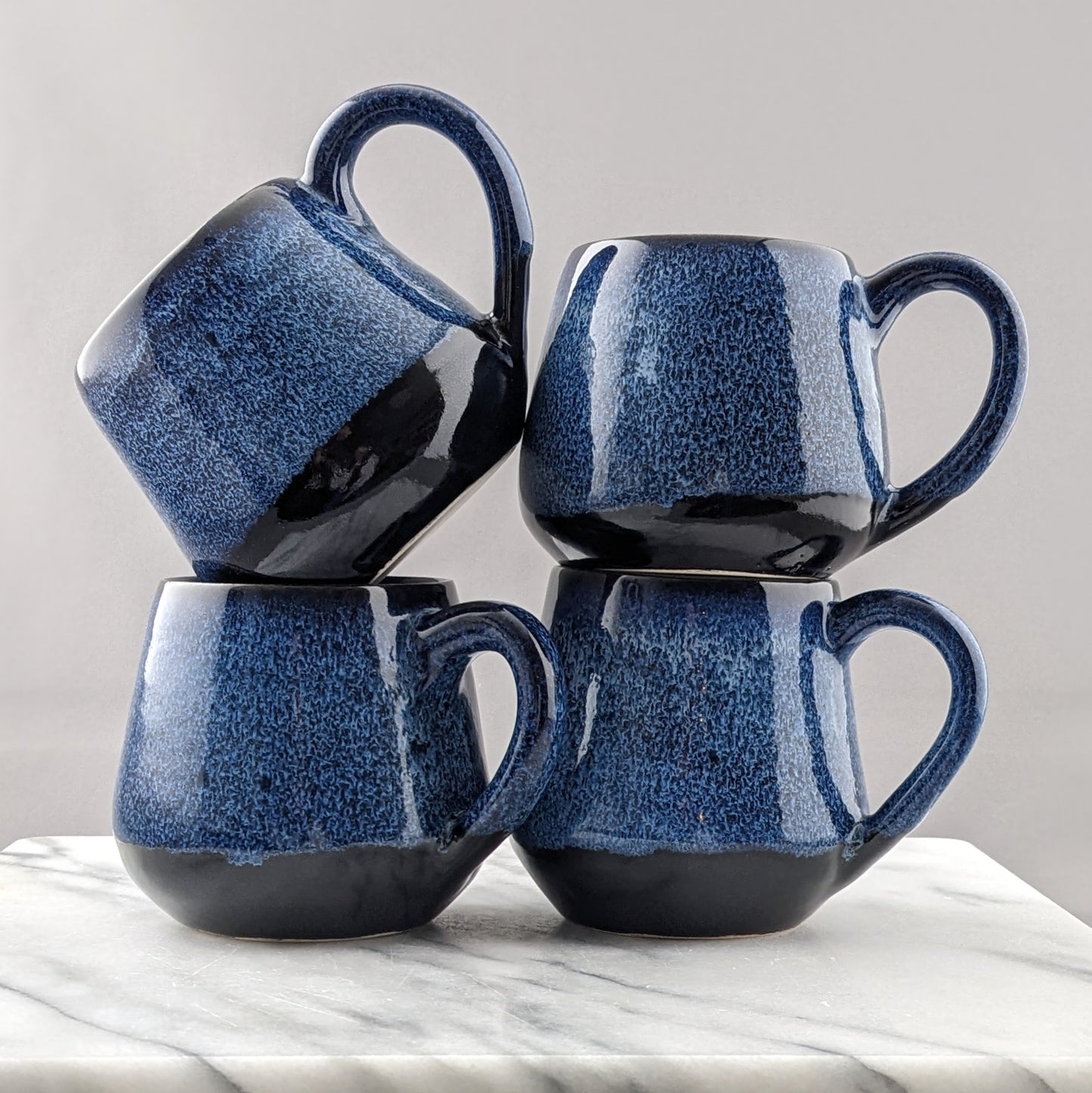 Blue & Black Ceramic Mug