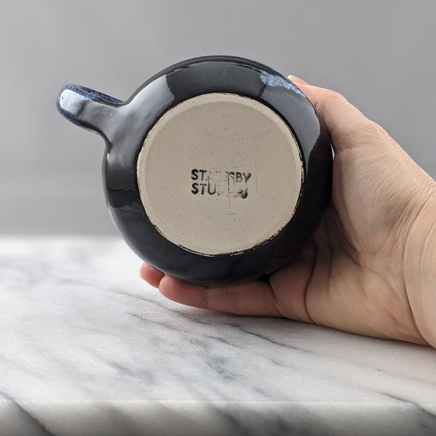 Blue & Black Ceramic Mug