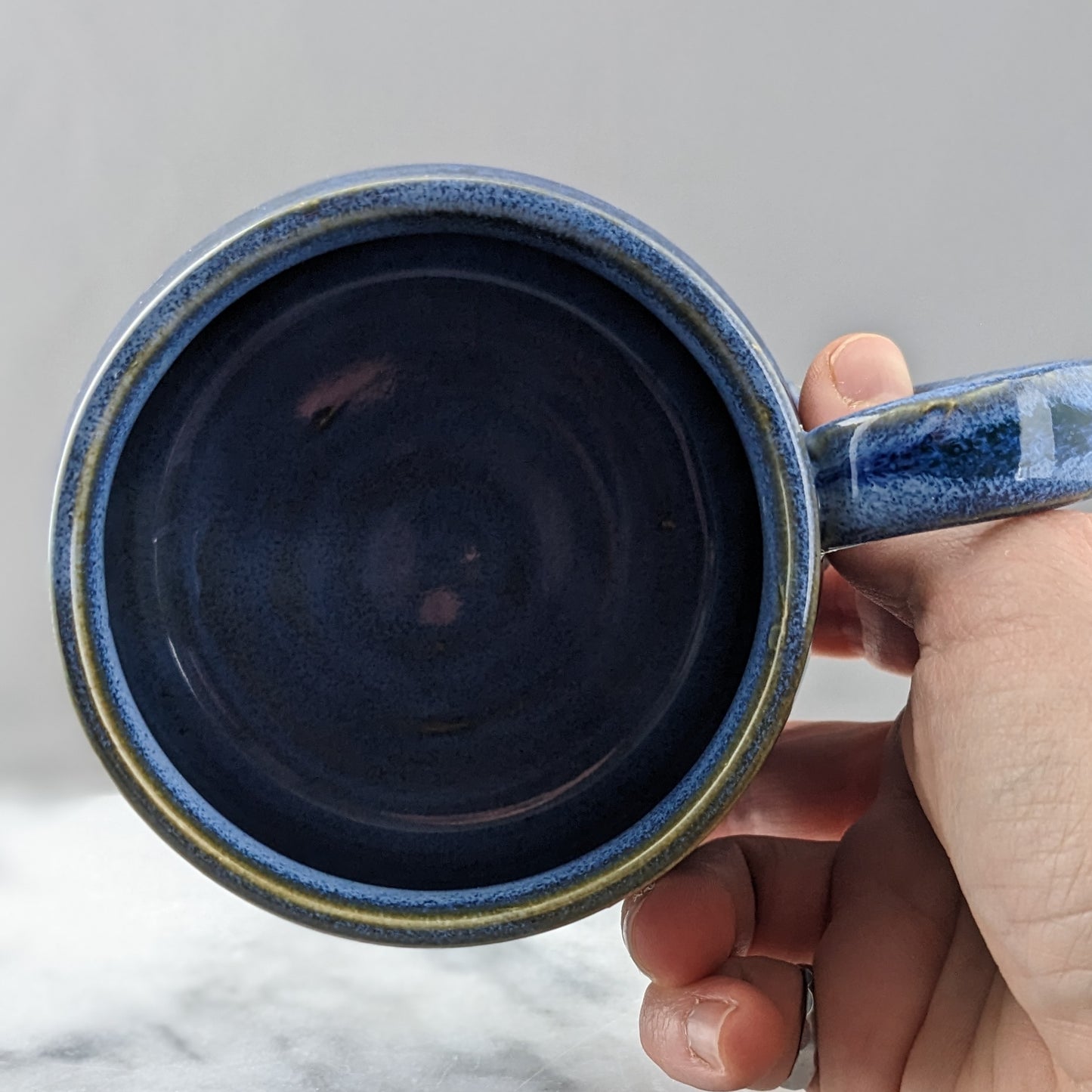 One of a Kind Blue Ceramic Mug