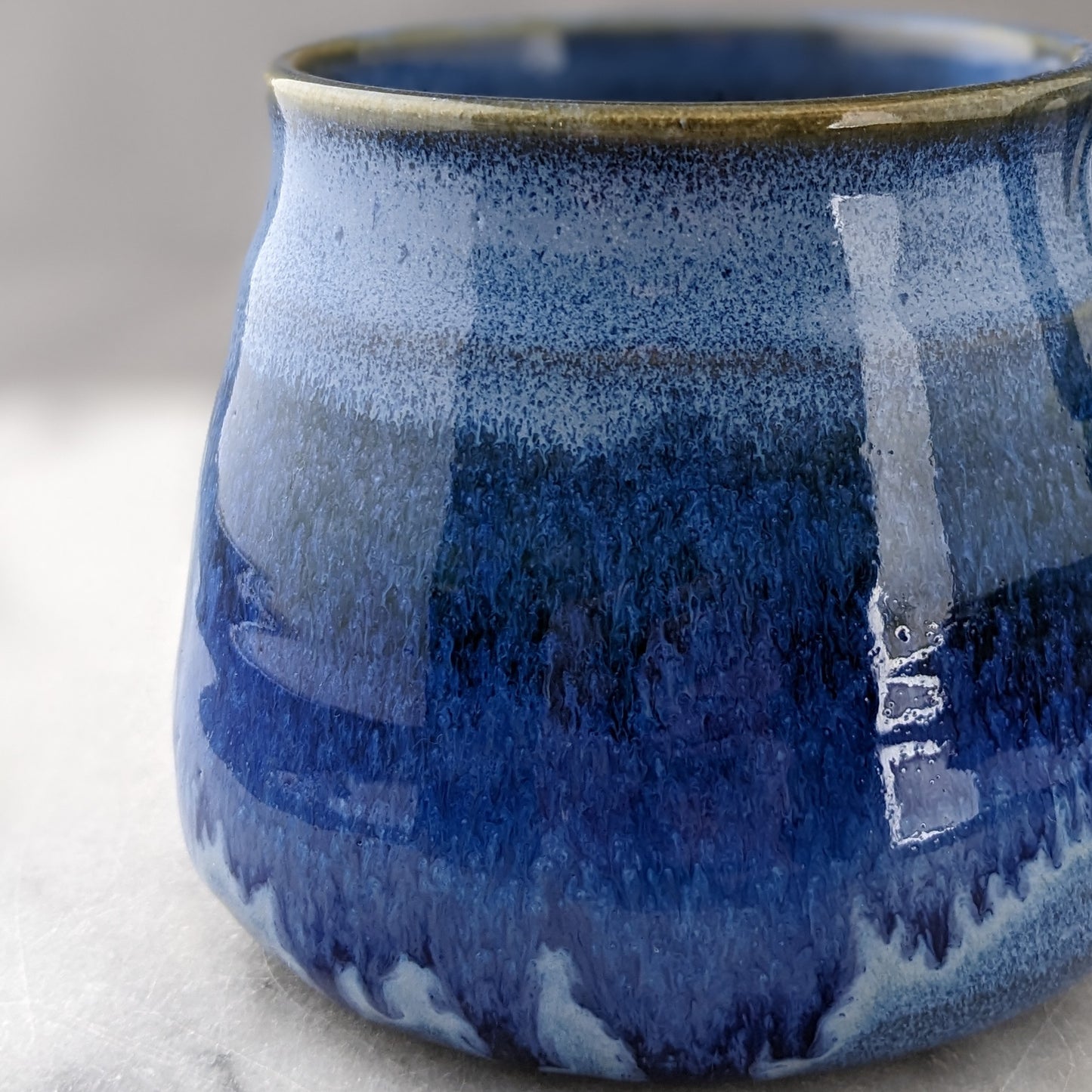 One of a Kind Blue Ceramic Mug