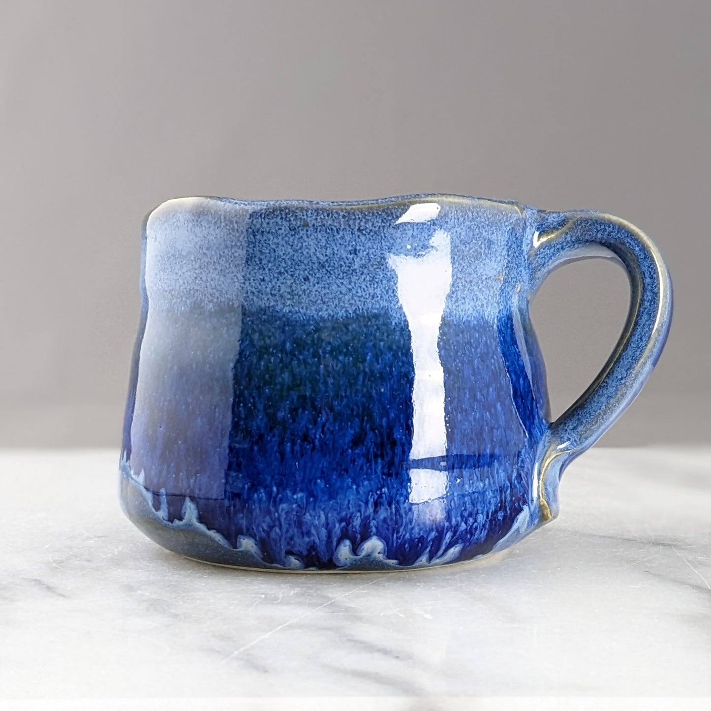 Unique Handmade Blue Ceramic Mug