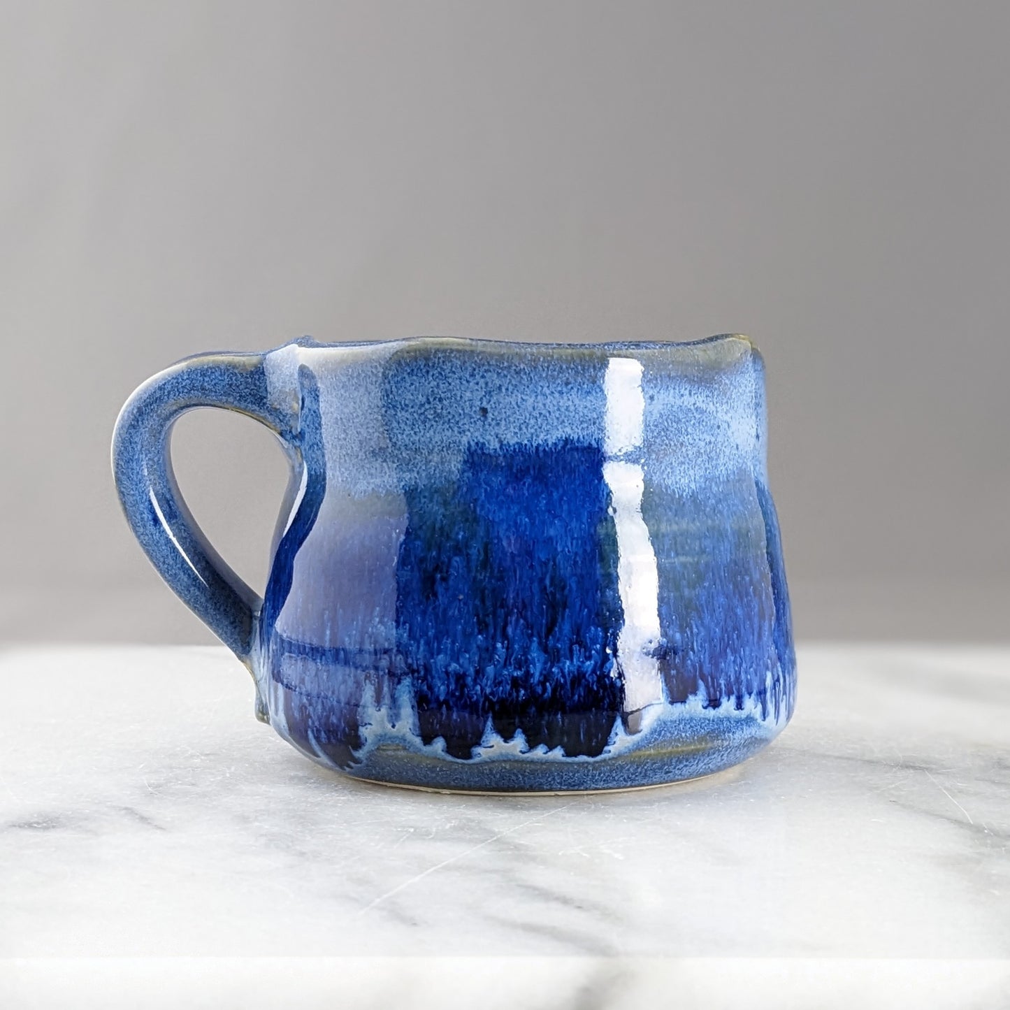 Unique Handmade Blue Ceramic Mug