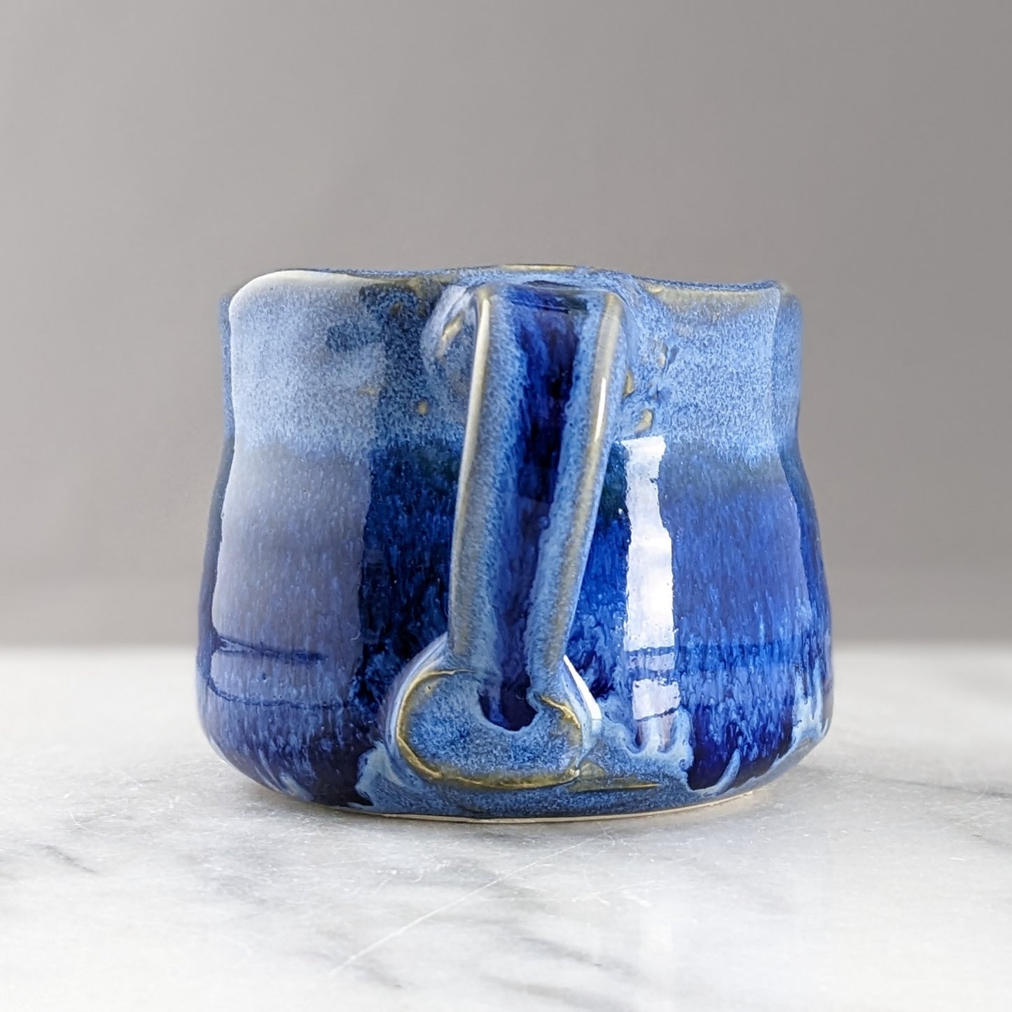 Unique Handmade Blue Ceramic Mug