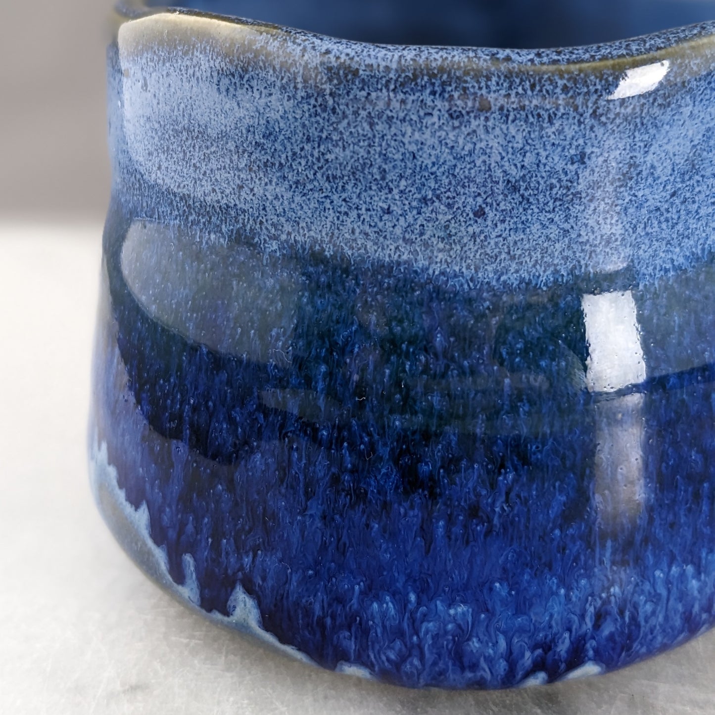 Unique Handmade Blue Ceramic Mug