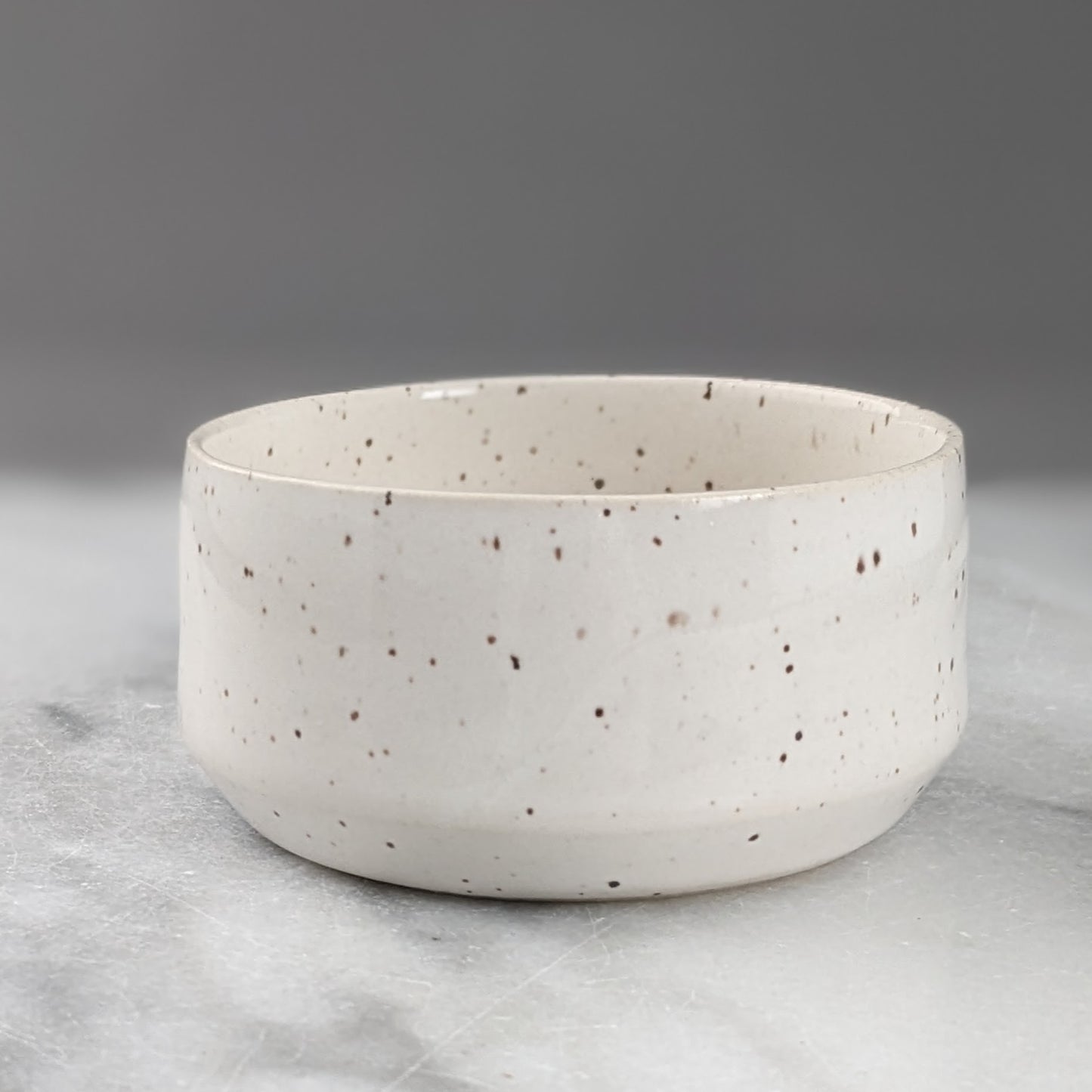 Small White Speckled Dish