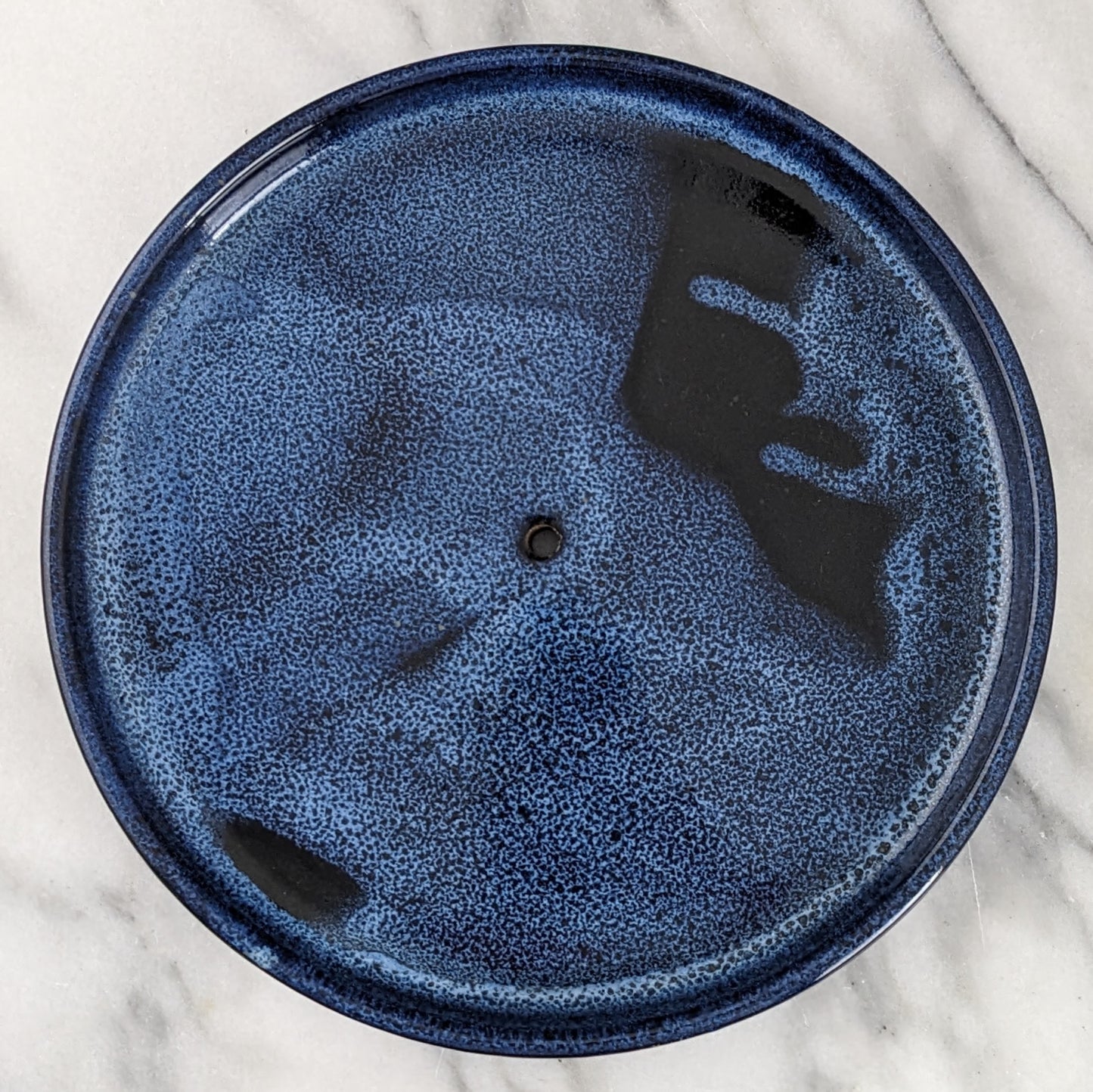 Blue Two-Tier Serving Stand