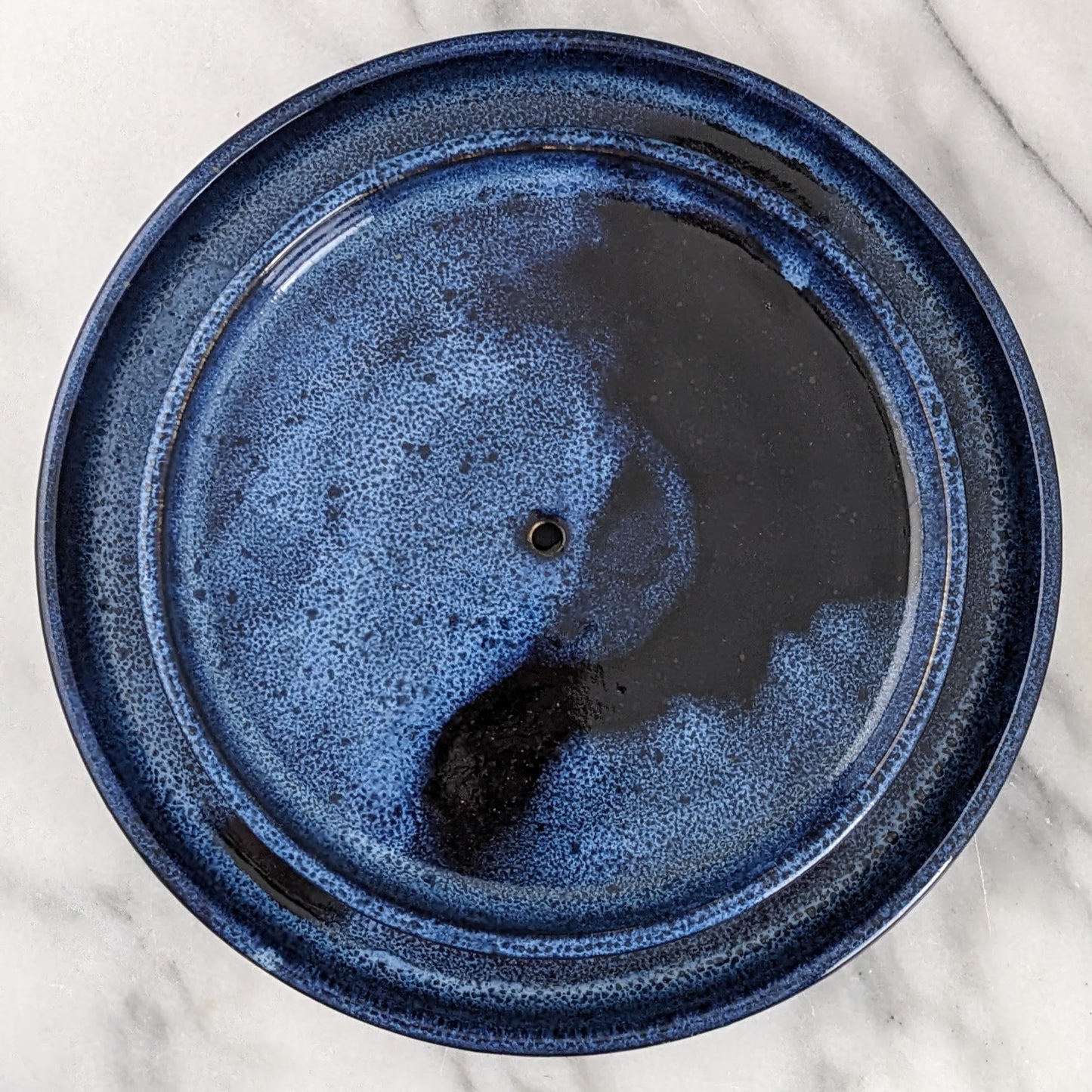 Blue Two-Tier Serving Stand