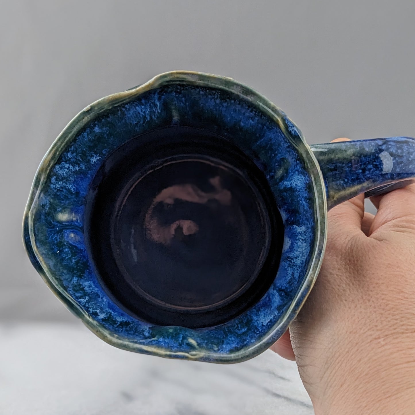 OOAK Blue Handmade Ceramic Mug