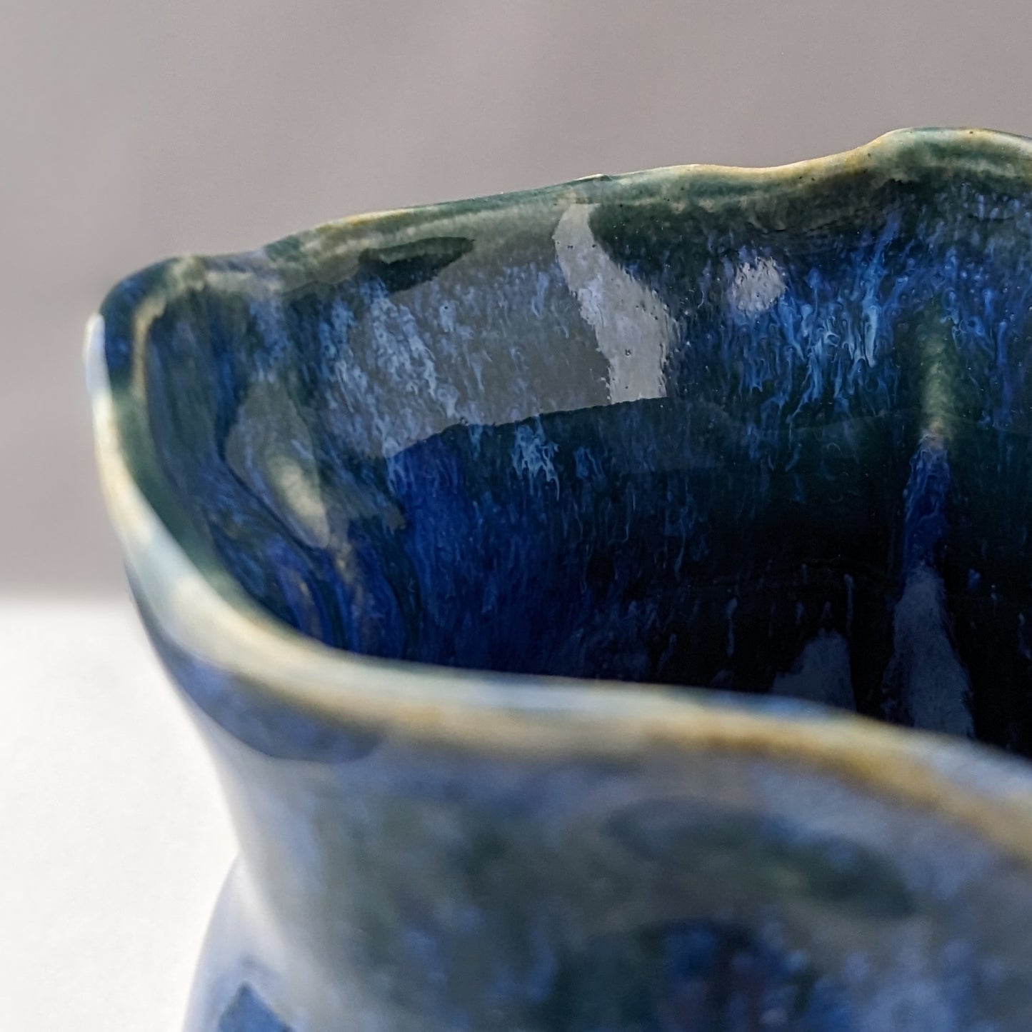 OOAK Blue Handmade Ceramic Mug