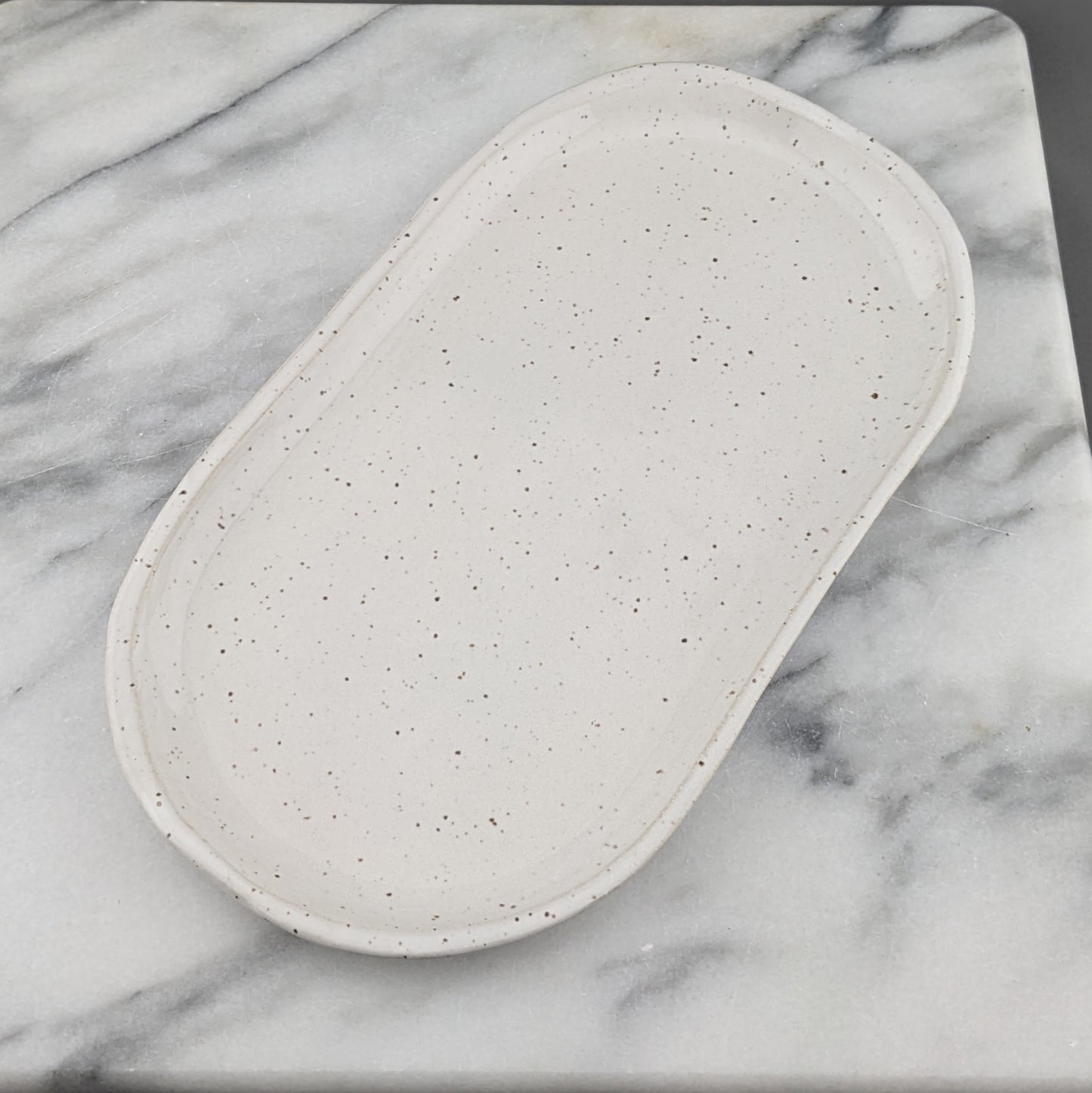 Speckled White Tray