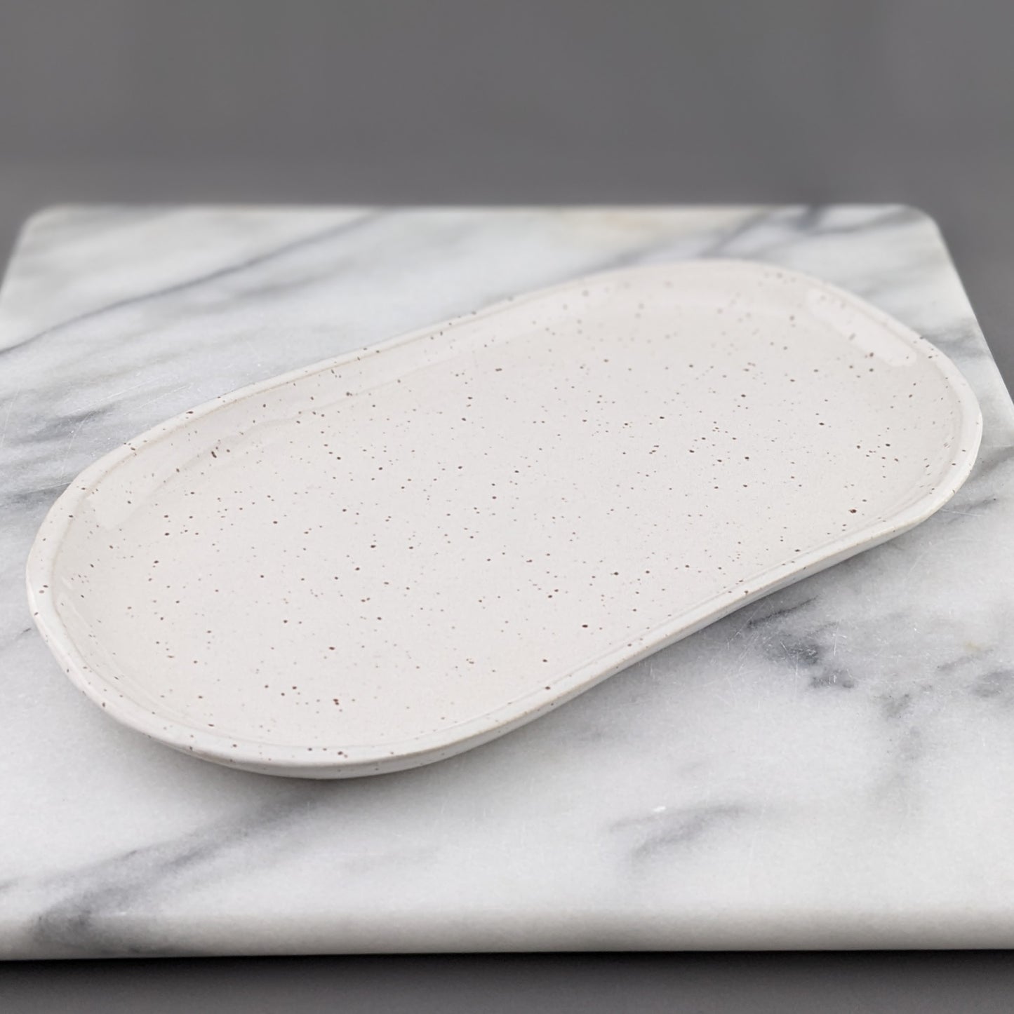 Speckled White Tray