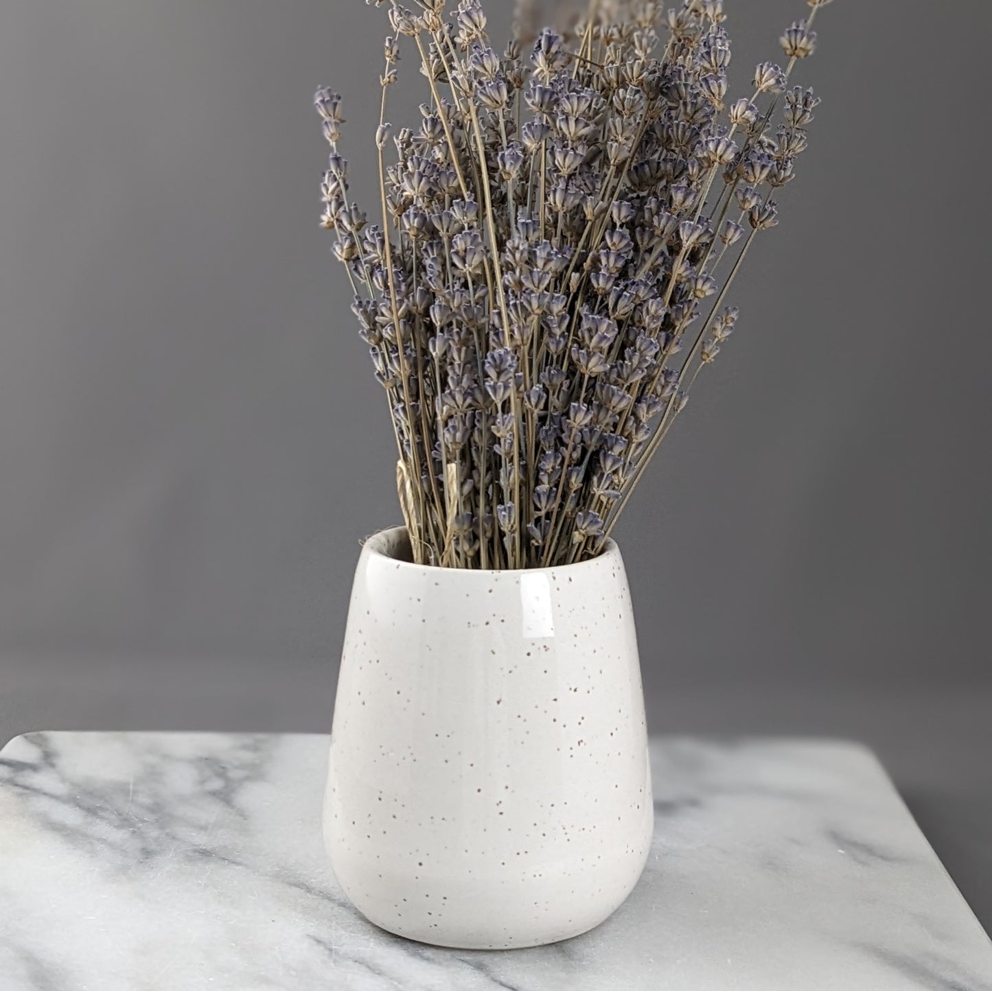 Speckle White Vase or Cup