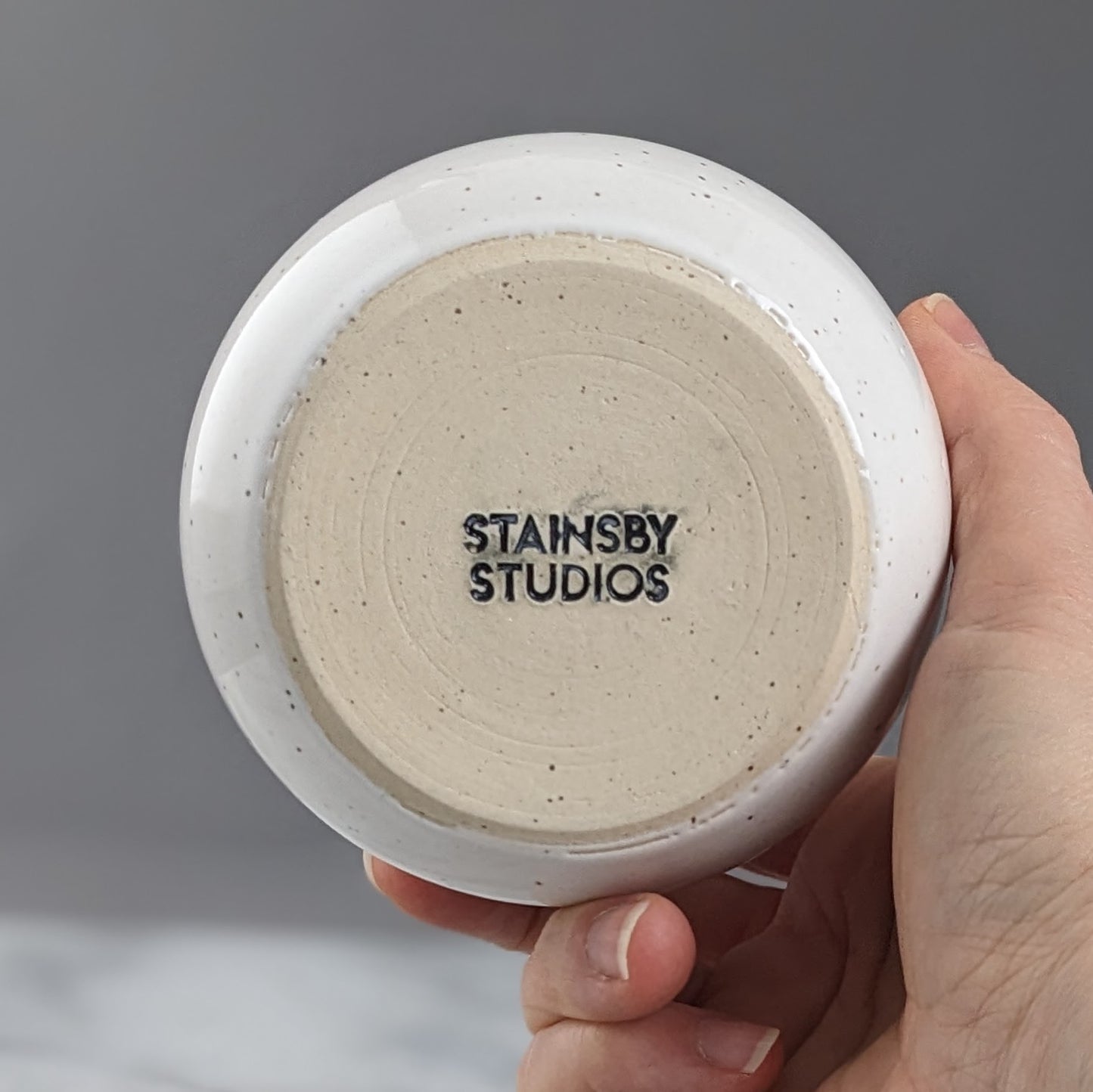 Speckle White Vase or Cup