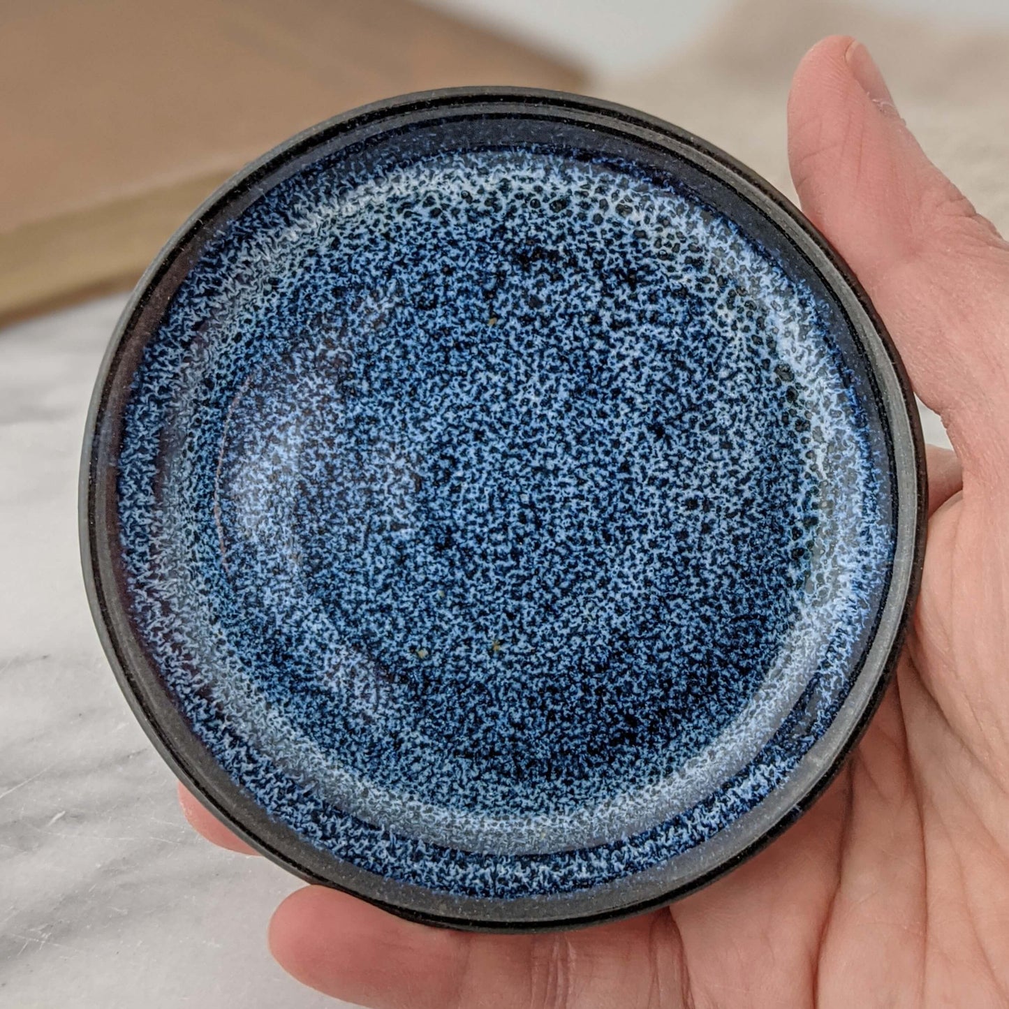 Blue and Black Ring Dish