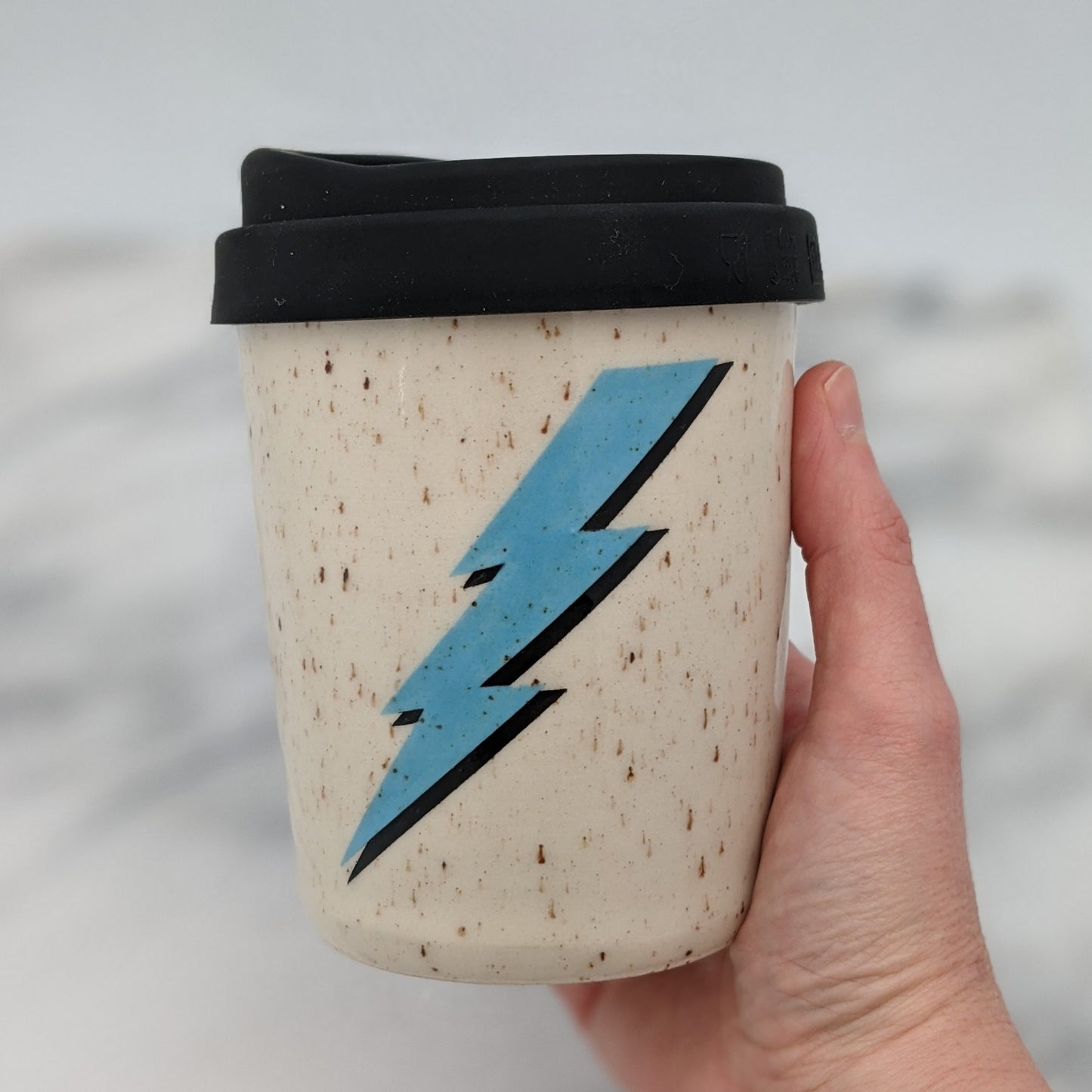 Small Lightning Bolt Travel Mug